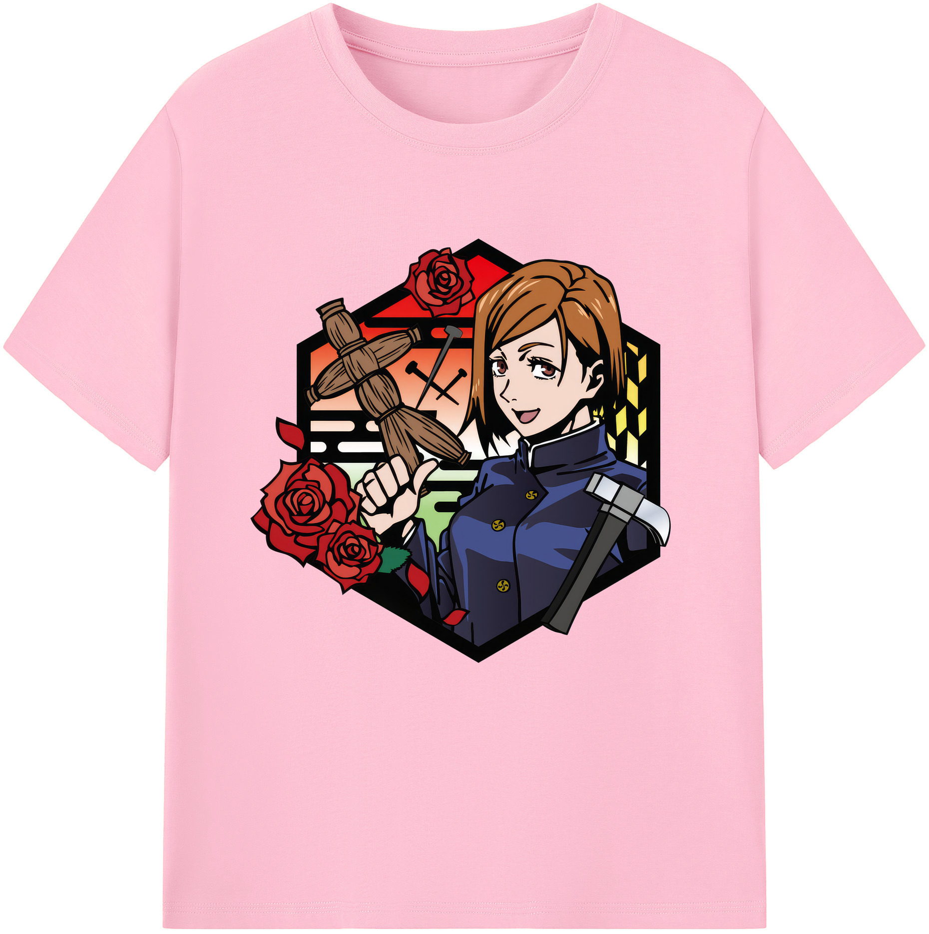 （画像用） 呪術廻戦 Jujutsu Kaisen 綿100％半袖Tシャツ（フロントプリント）