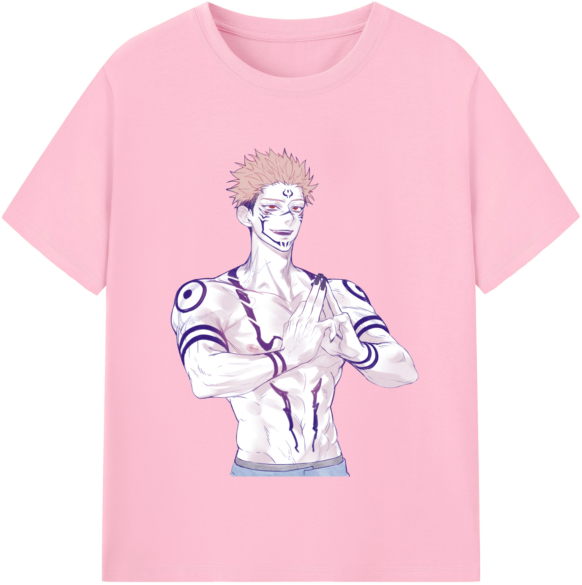 （画像用） 呪術廻戦 Jujutsu Kaisen 綿100％半袖Tシャツ（フロントプリント）