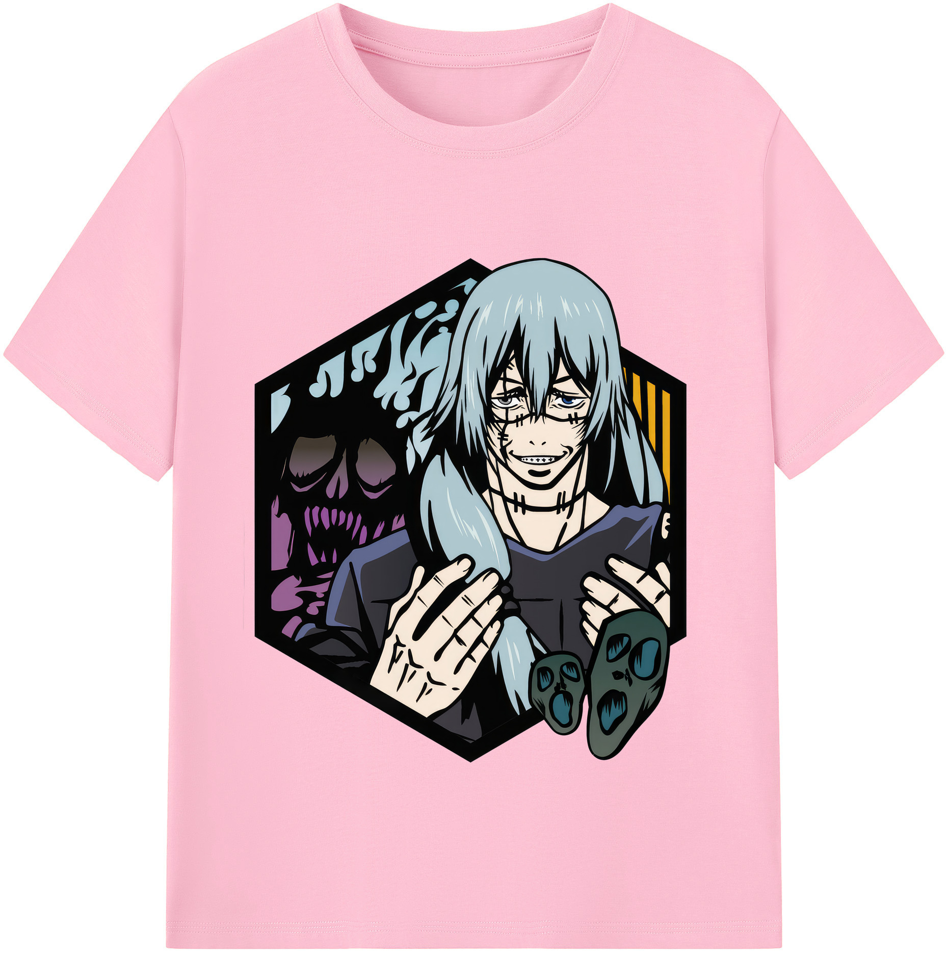 （画像用） 呪術廻戦 Jujutsu Kaisen 綿100％半袖Tシャツ（フロントプリント）