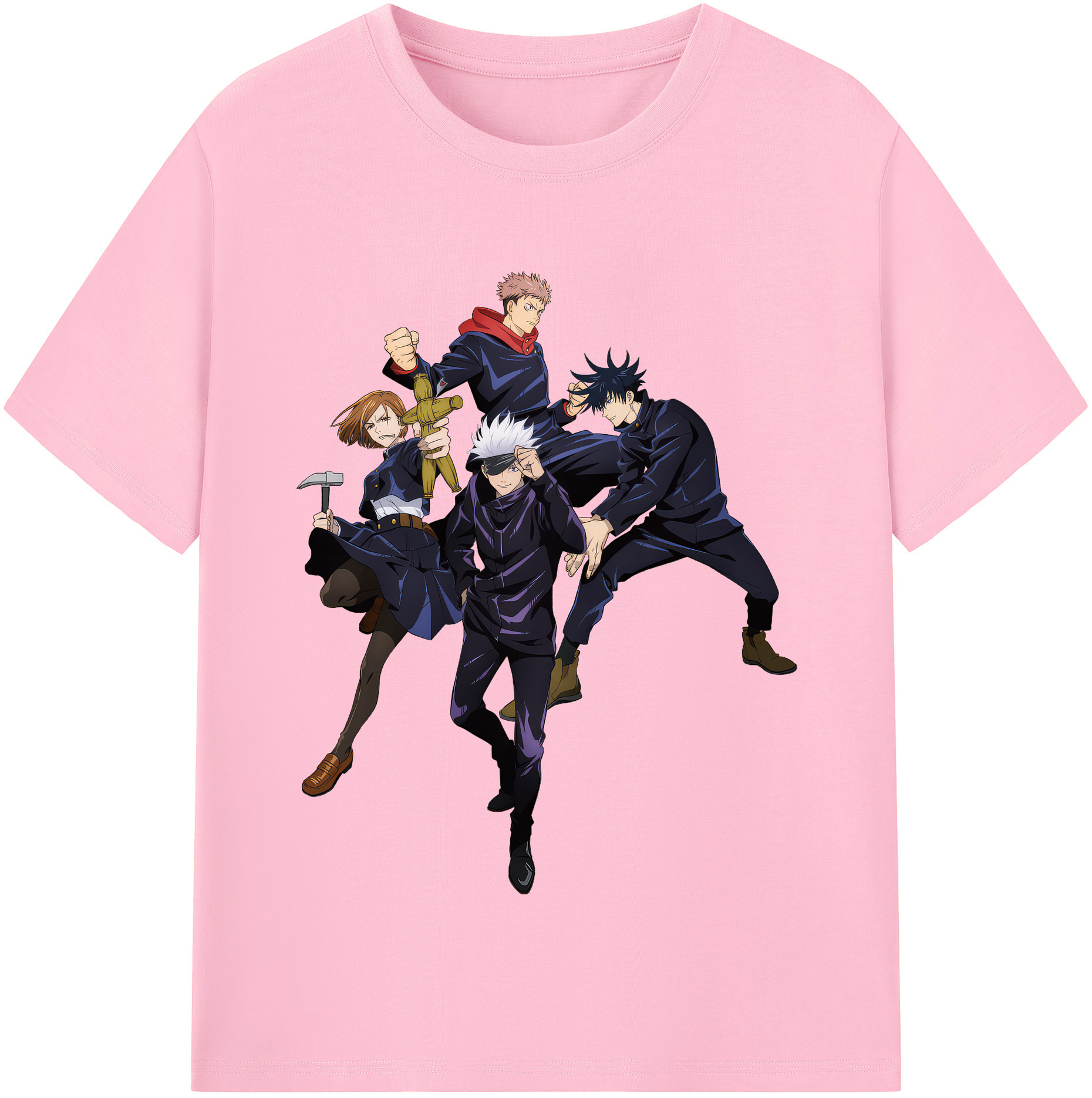 （画像用） 呪術廻戦 Jujutsu Kaisen 綿100％半袖Tシャツ（フロントプリント）