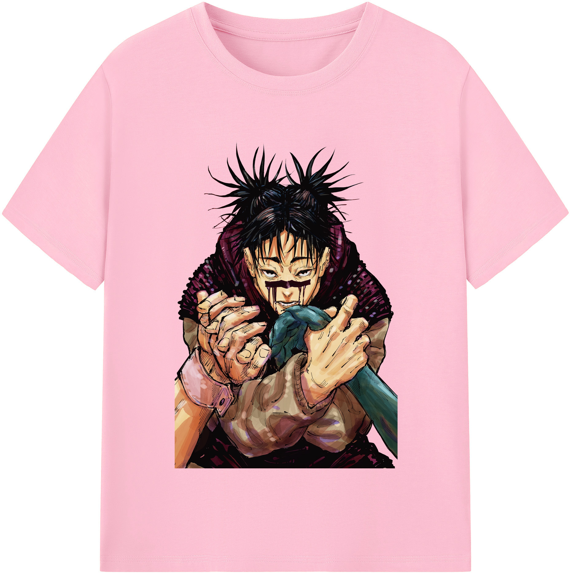 （画像用） 呪術廻戦 Jujutsu Kaisen 綿100％半袖Tシャツ（フロントプリント）