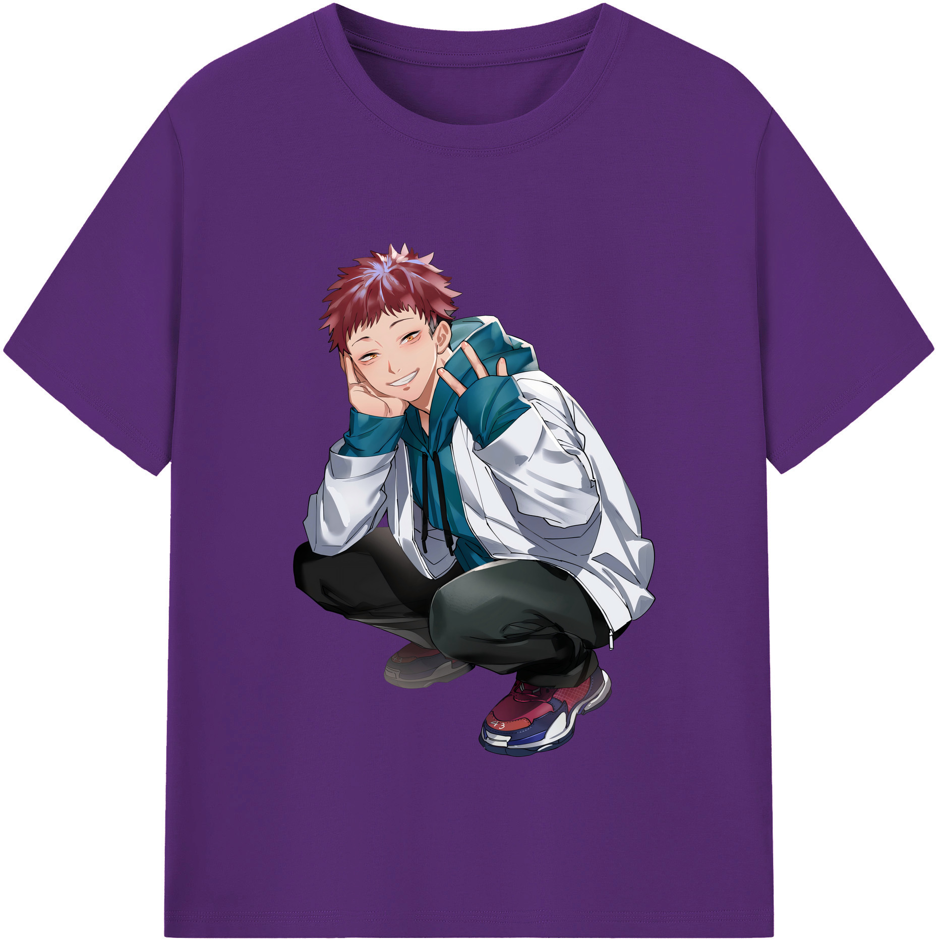 （画像用） 呪術廻戦 Jujutsu Kaisen 綿100％半袖Tシャツ（フロントプリント）