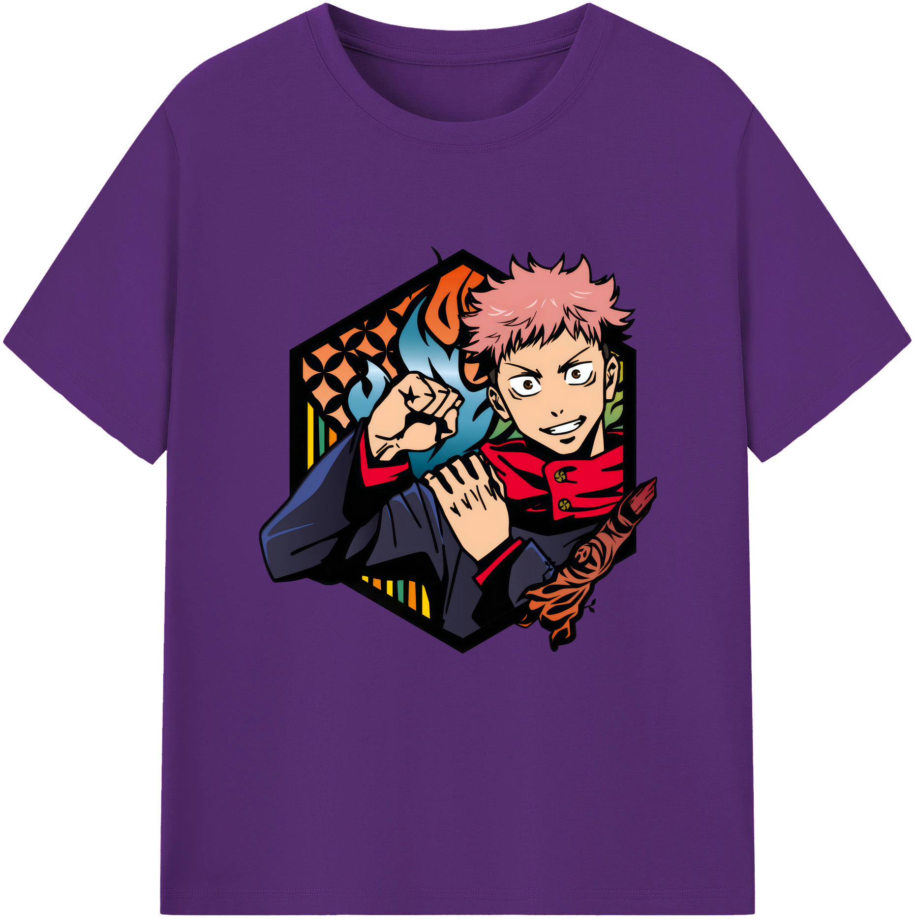（画像用） 呪術廻戦 Jujutsu Kaisen 綿100％半袖Tシャツ（フロントプリント）