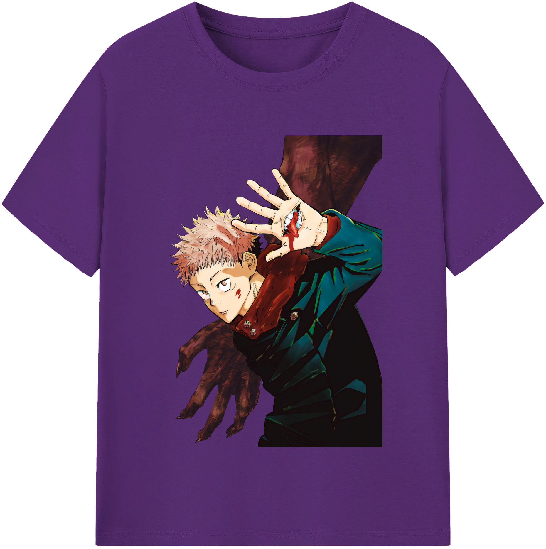（画像用） 呪術廻戦 Jujutsu Kaisen 綿100％半袖Tシャツ（フロントプリント）