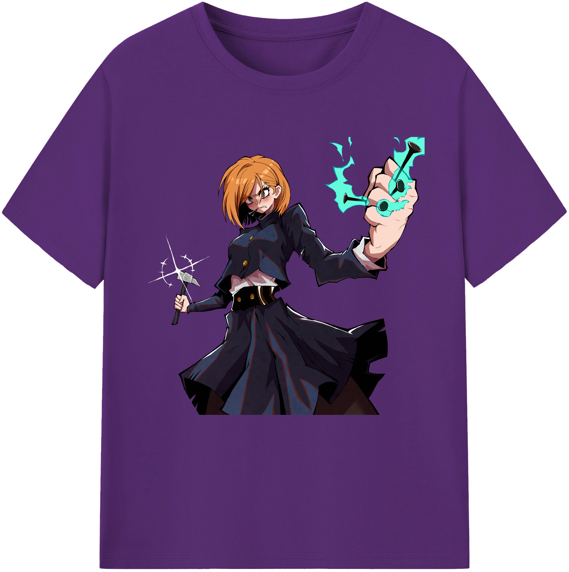 （画像用） 呪術廻戦 Jujutsu Kaisen 綿100％半袖Tシャツ（フロントプリント）