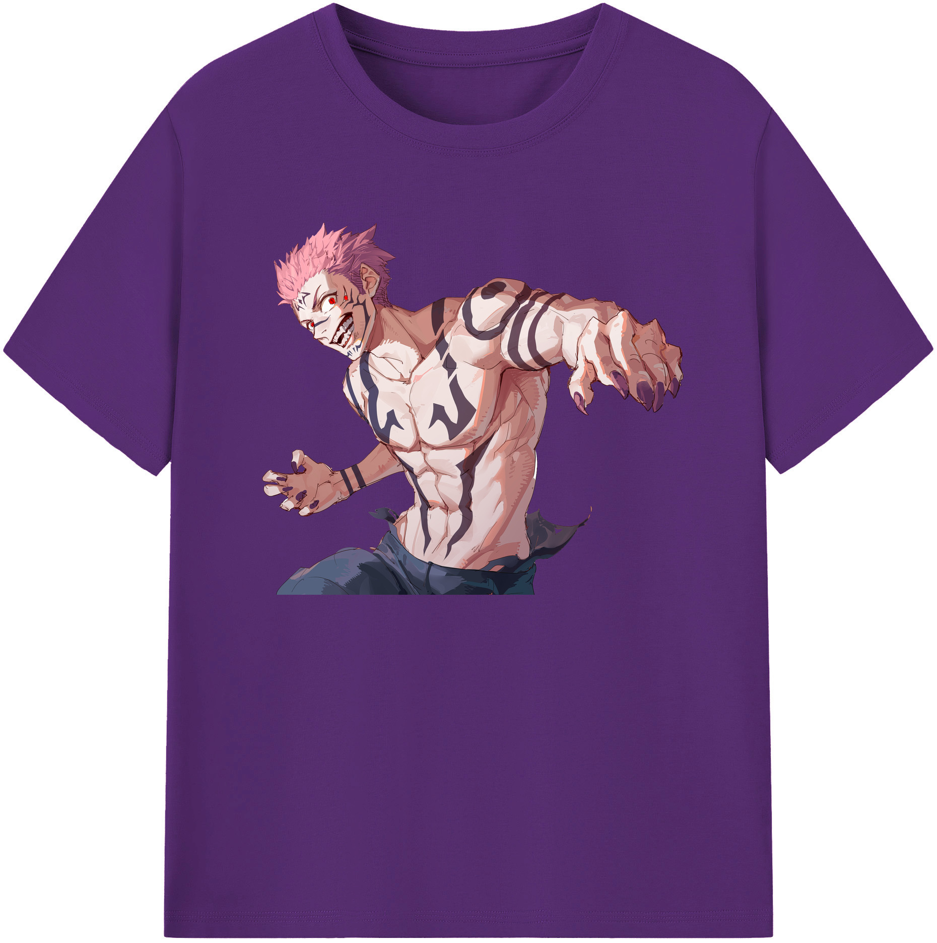 （画像用） 呪術廻戦 Jujutsu Kaisen 綿100％半袖Tシャツ（フロントプリント）