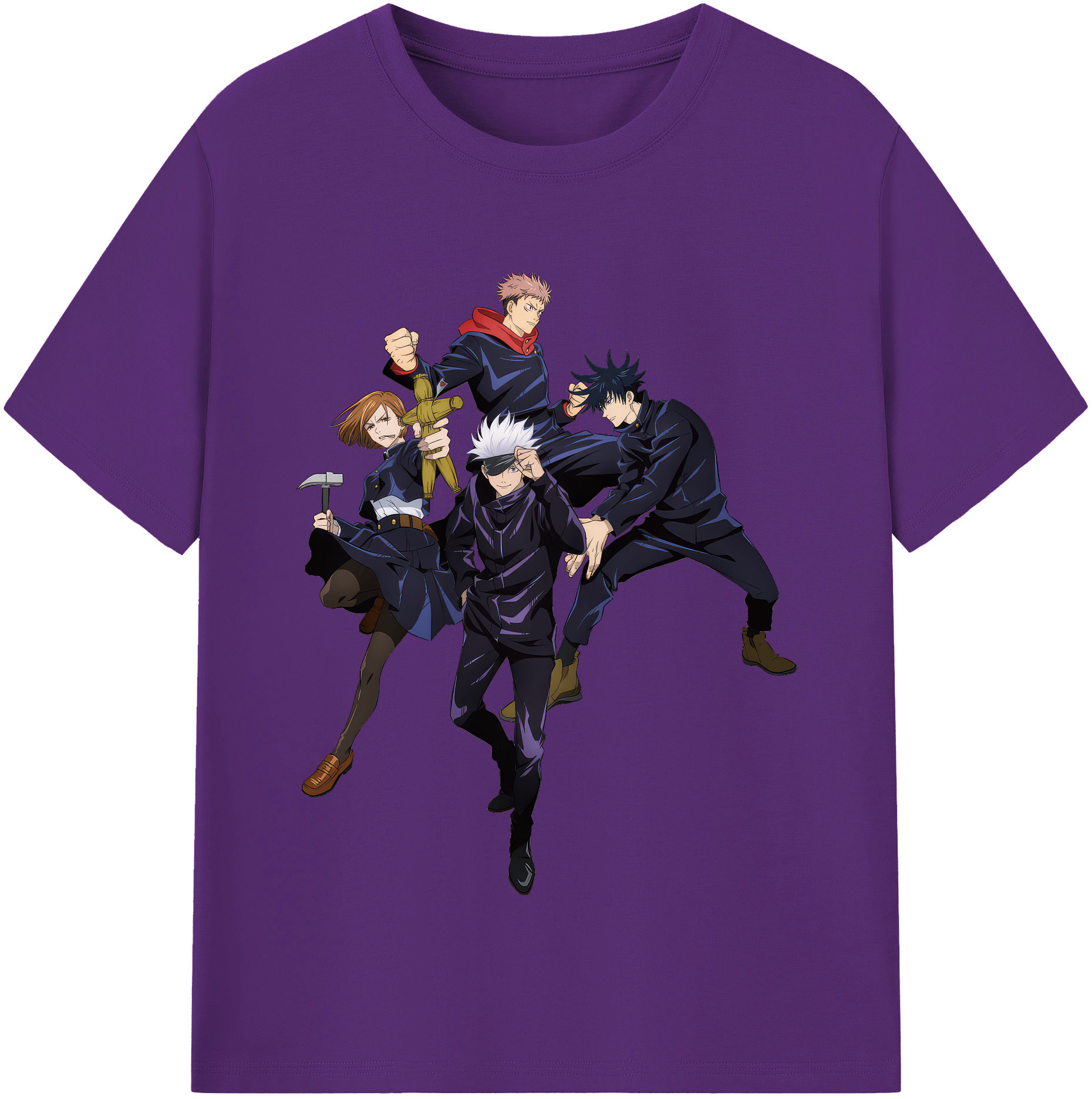 （画像用） 呪術廻戦 Jujutsu Kaisen 綿100％半袖Tシャツ（フロントプリント）