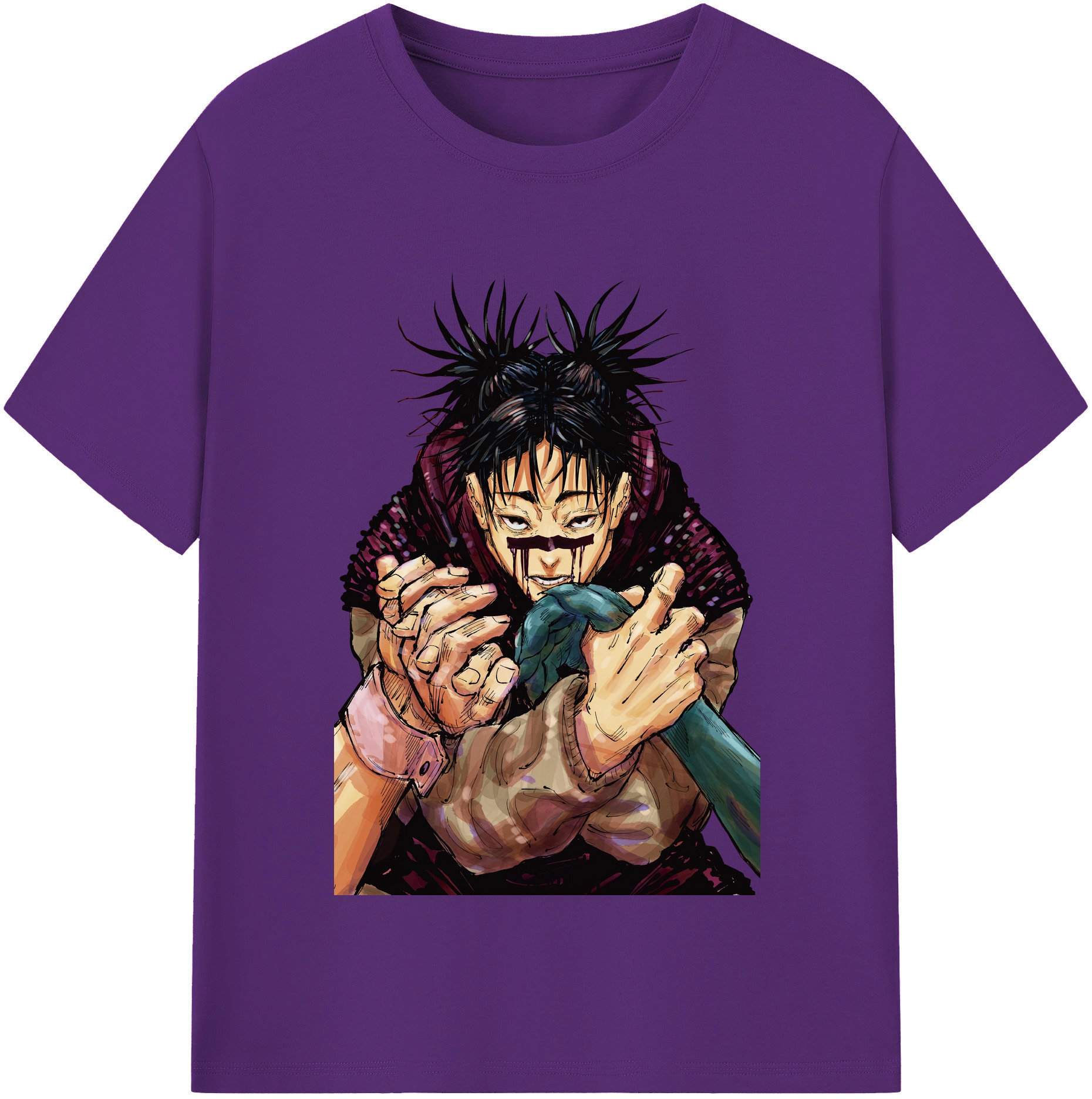 （画像用） 呪術廻戦 Jujutsu Kaisen 綿100％半袖Tシャツ（フロントプリント）