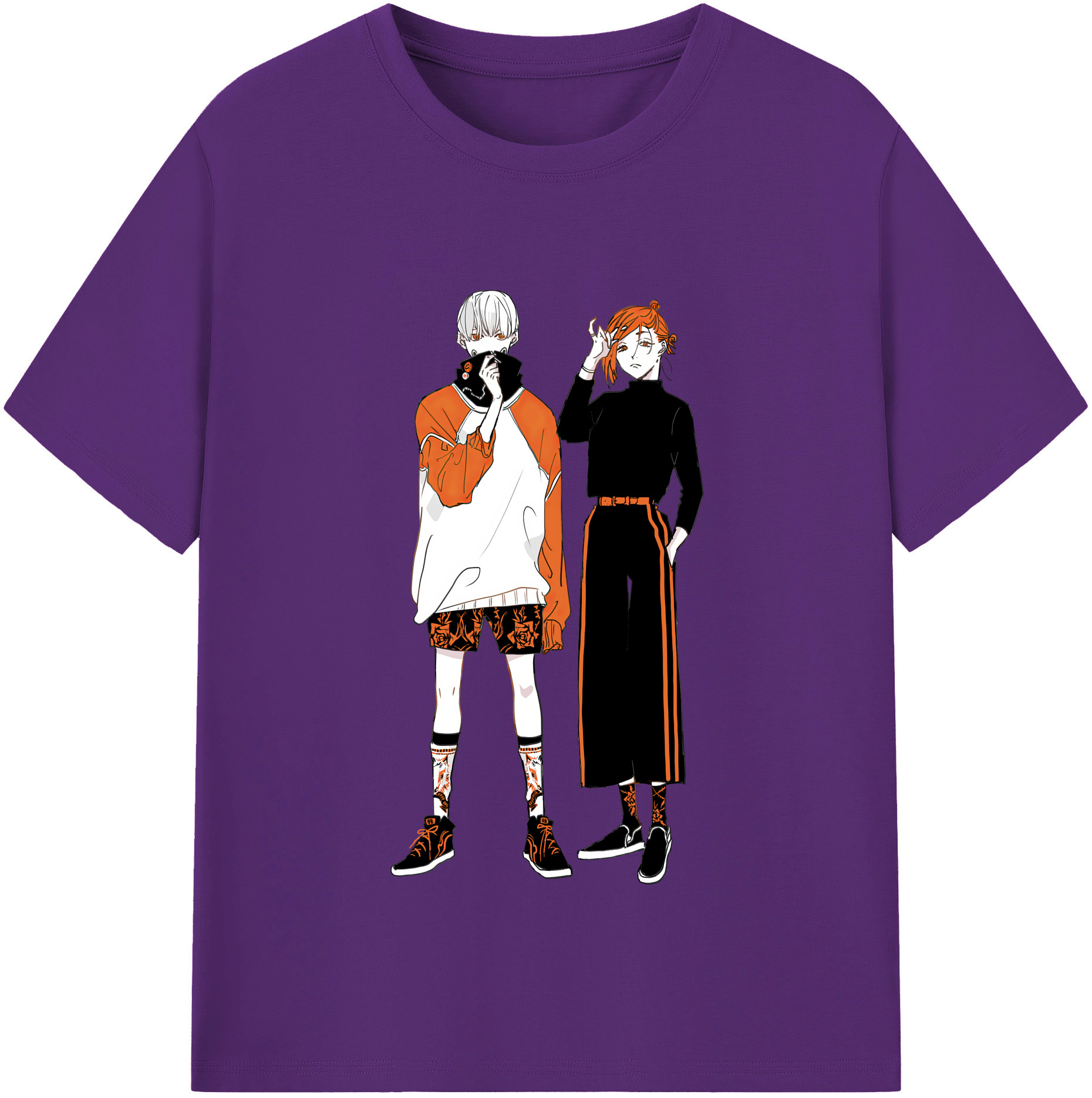 （画像用） 呪術廻戦 Jujutsu Kaisen 綿100％半袖Tシャツ（フロントプリント）