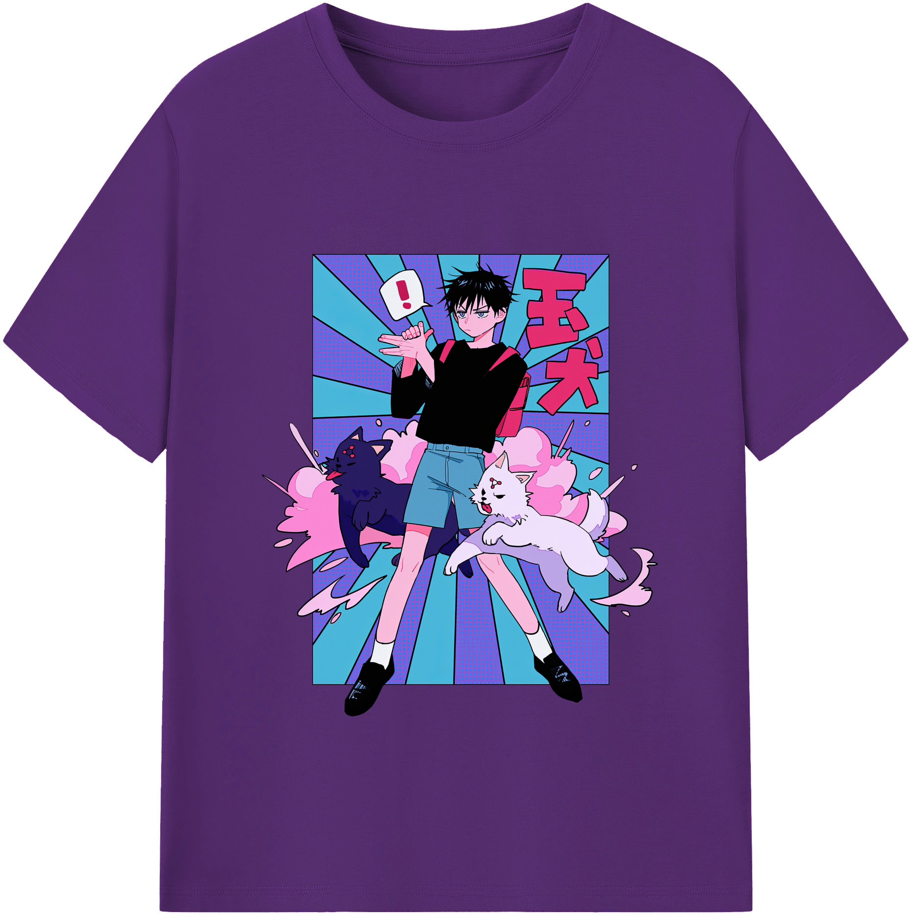 （画像用） 呪術廻戦 Jujutsu Kaisen 綿100％半袖Tシャツ（フロントプリント）