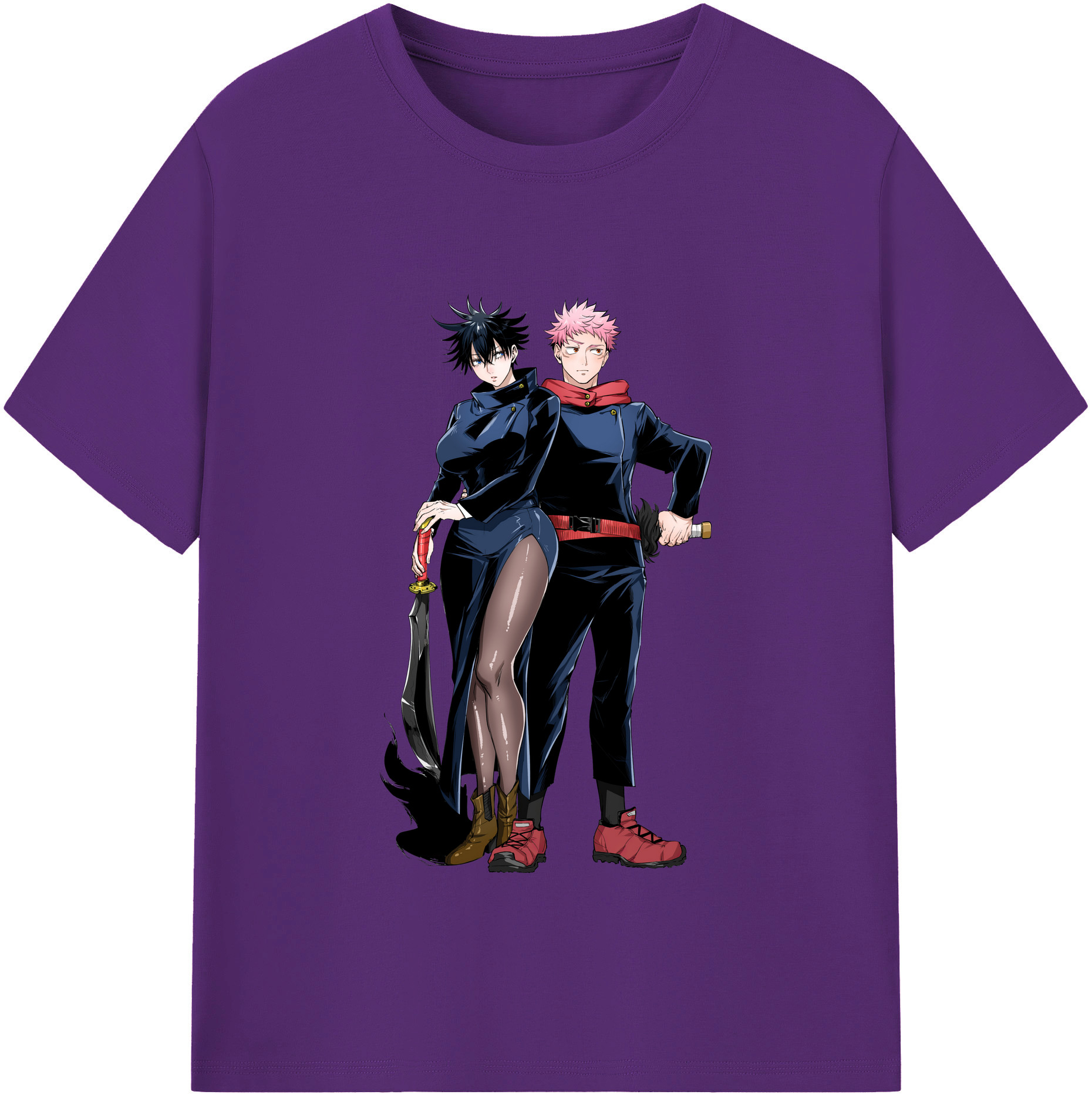 （画像用） 呪術廻戦 Jujutsu Kaisen 綿100％半袖Tシャツ（フロントプリント）