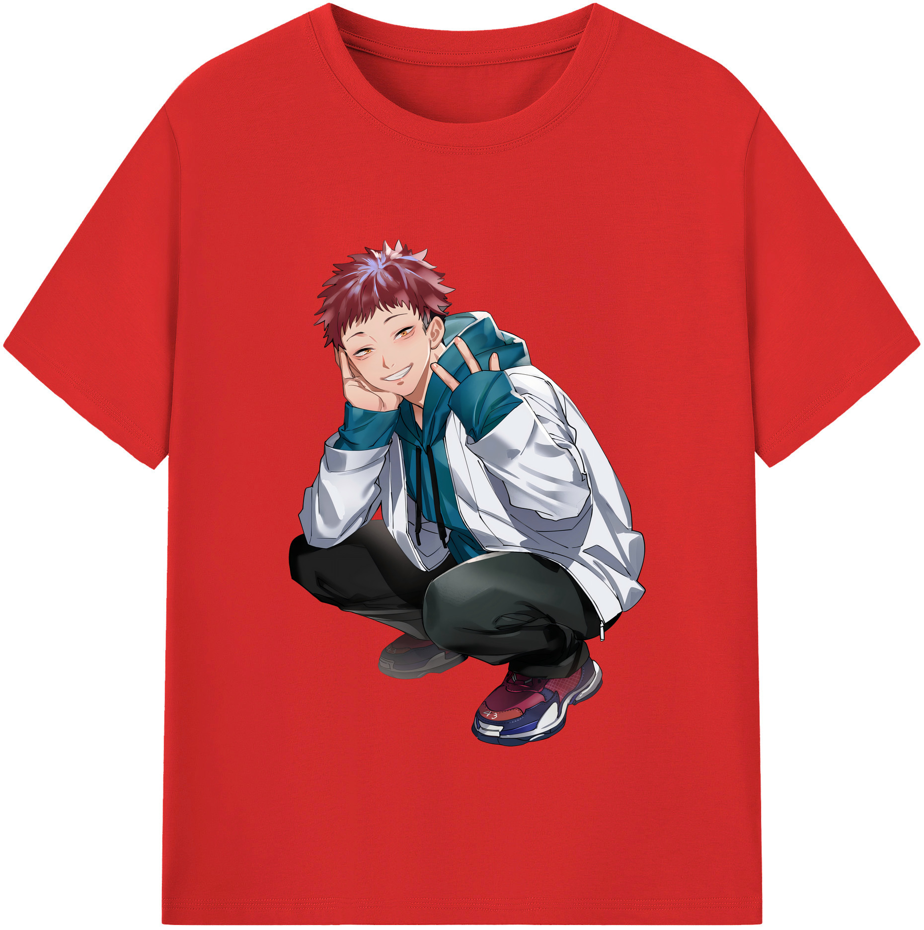 （画像用） 呪術廻戦 Jujutsu Kaisen 綿100％半袖Tシャツ（フロントプリント）