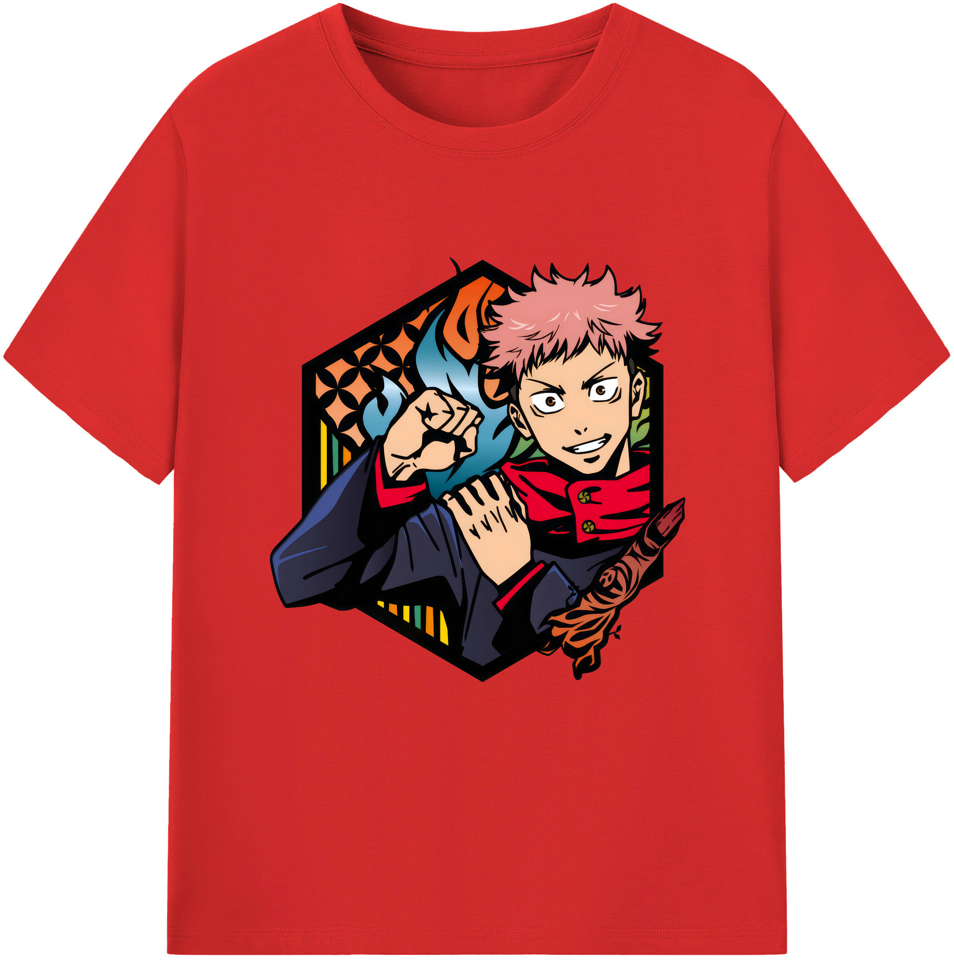 （画像用） 呪術廻戦 Jujutsu Kaisen 綿100％半袖Tシャツ（フロントプリント）