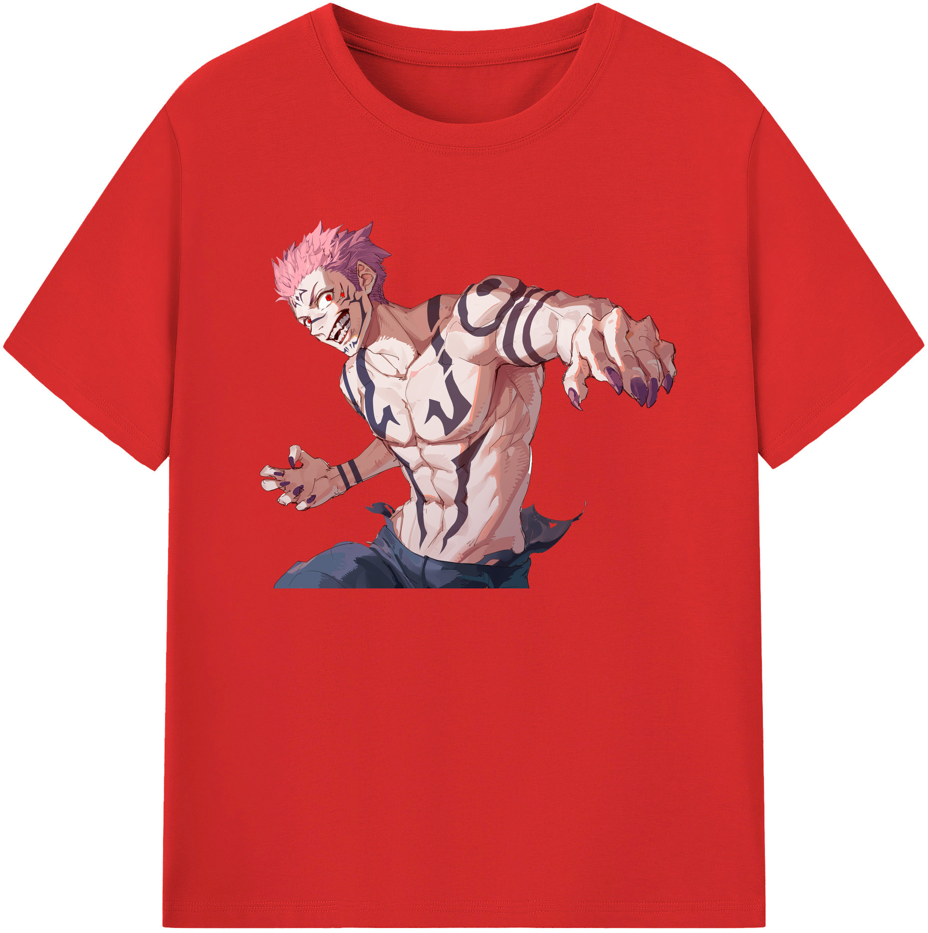 （画像用） 呪術廻戦 Jujutsu Kaisen 綿100％半袖Tシャツ（フロントプリント）