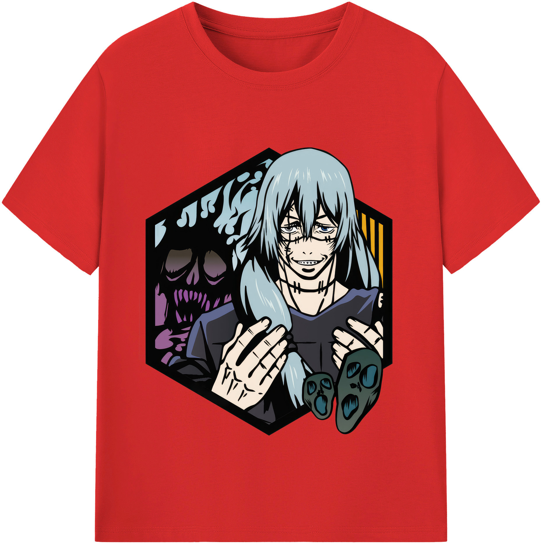 （画像用） 呪術廻戦 Jujutsu Kaisen 綿100％半袖Tシャツ（フロントプリント）