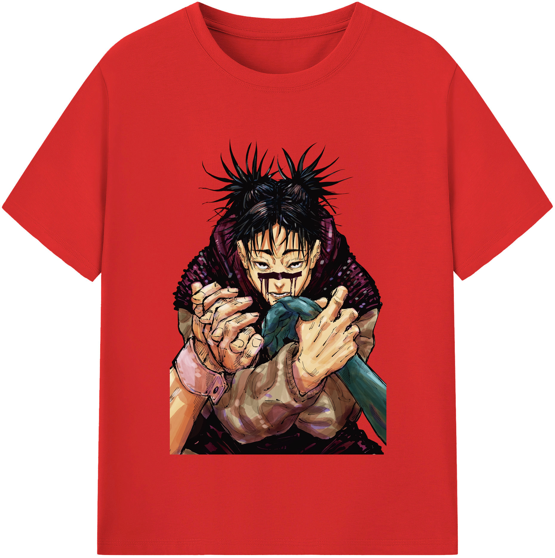 （画像用） 呪術廻戦 Jujutsu Kaisen 綿100％半袖Tシャツ（フロントプリント）