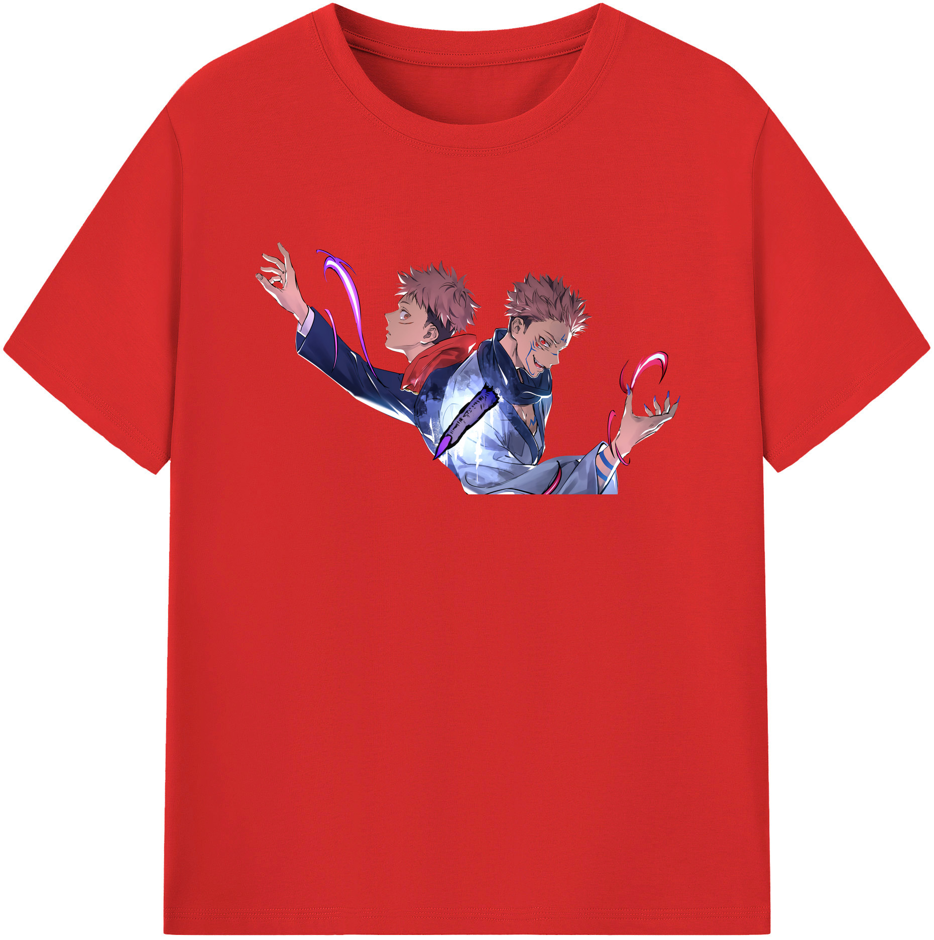 （画像用） 呪術廻戦 Jujutsu Kaisen 綿100％半袖Tシャツ（フロントプリント）