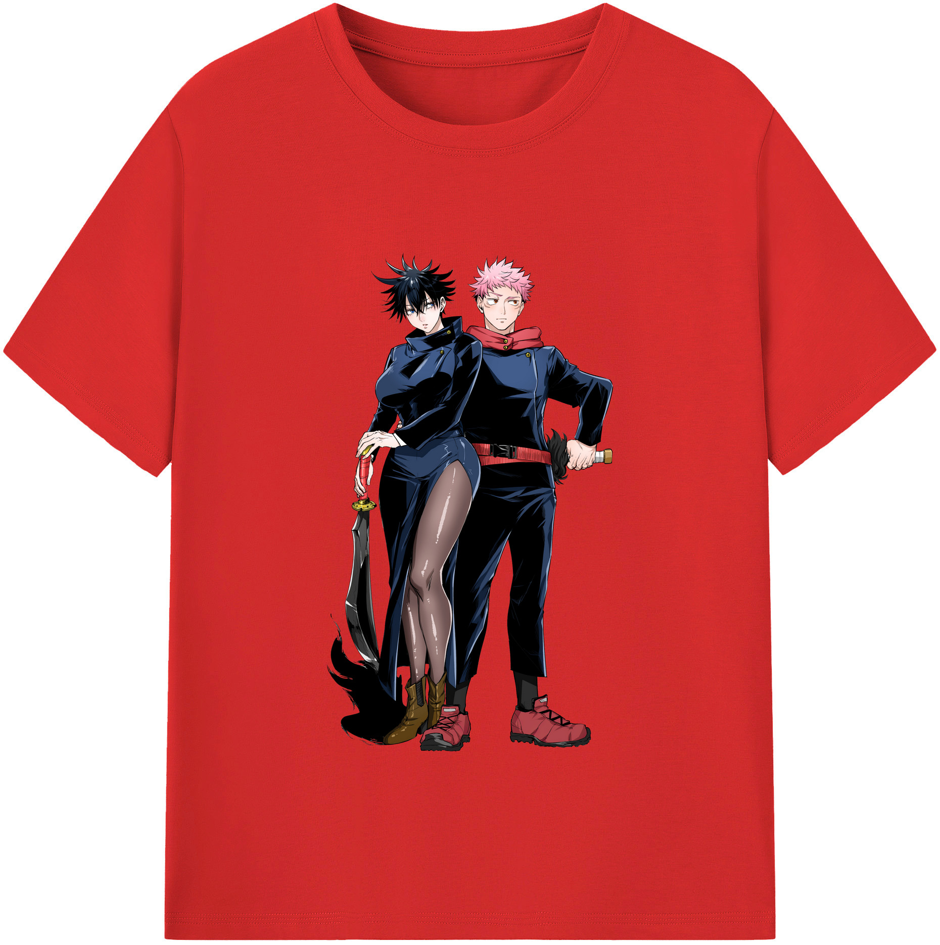 （画像用） 呪術廻戦 Jujutsu Kaisen 綿100％半袖Tシャツ（フロントプリント）