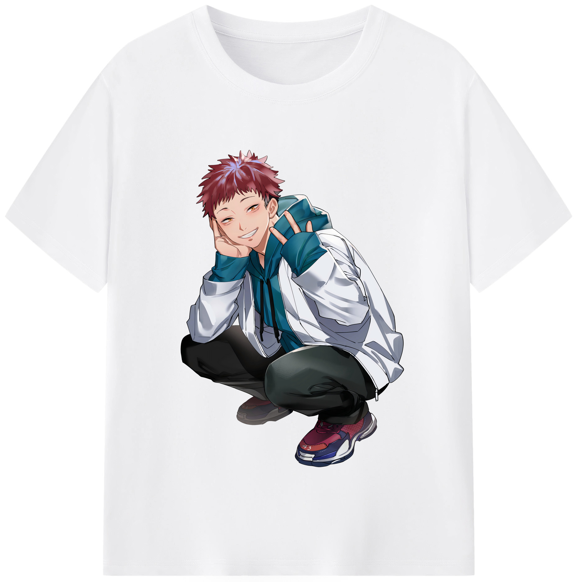 （画像用） 呪術廻戦 Jujutsu Kaisen 綿100％半袖Tシャツ（フロントプリント）