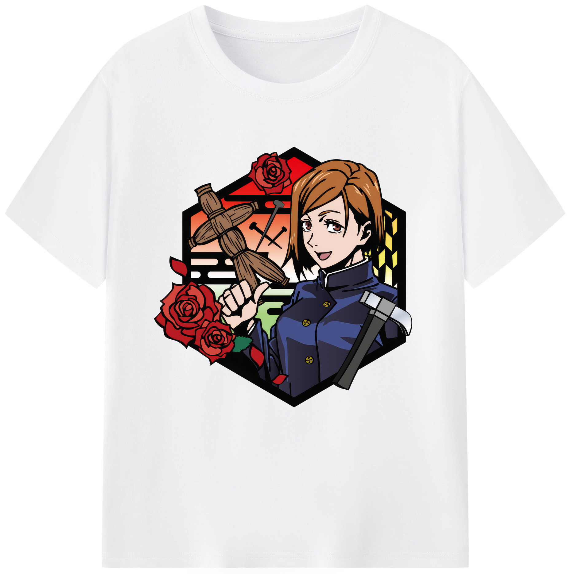 （画像用） 呪術廻戦 Jujutsu Kaisen 綿100％半袖Tシャツ（フロントプリント）
