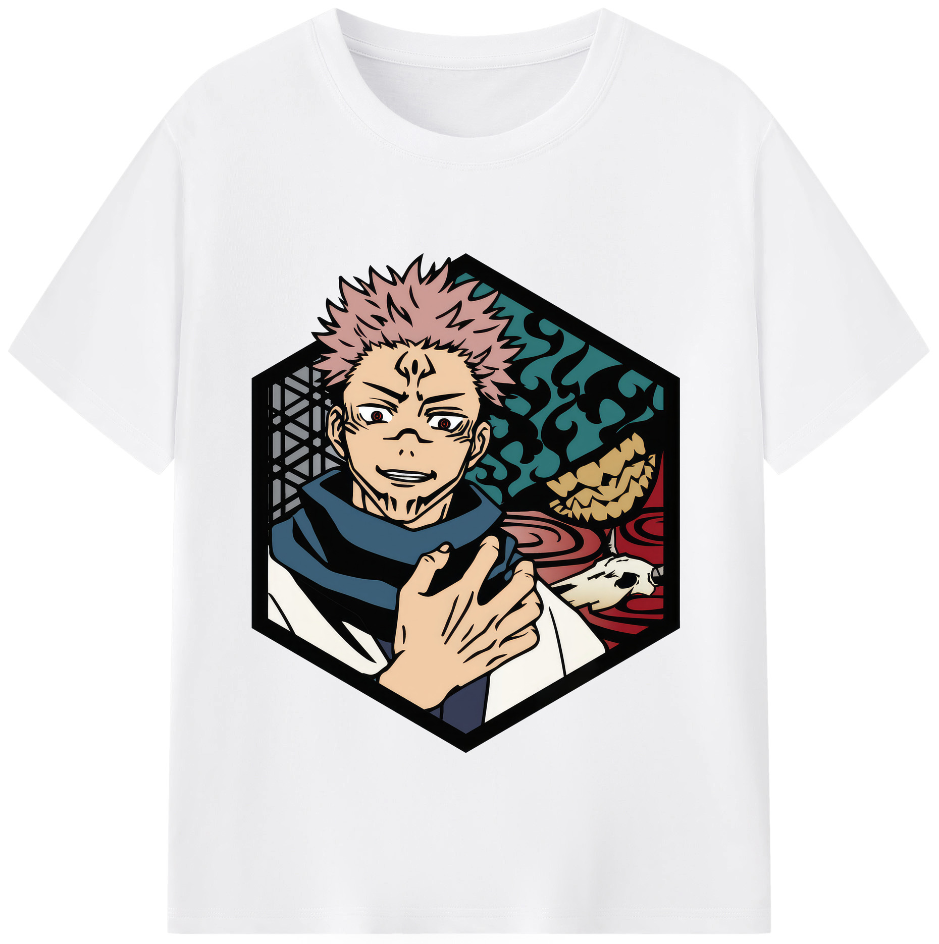 （画像用） 呪術廻戦 Jujutsu Kaisen 綿100％半袖Tシャツ（フロントプリント）