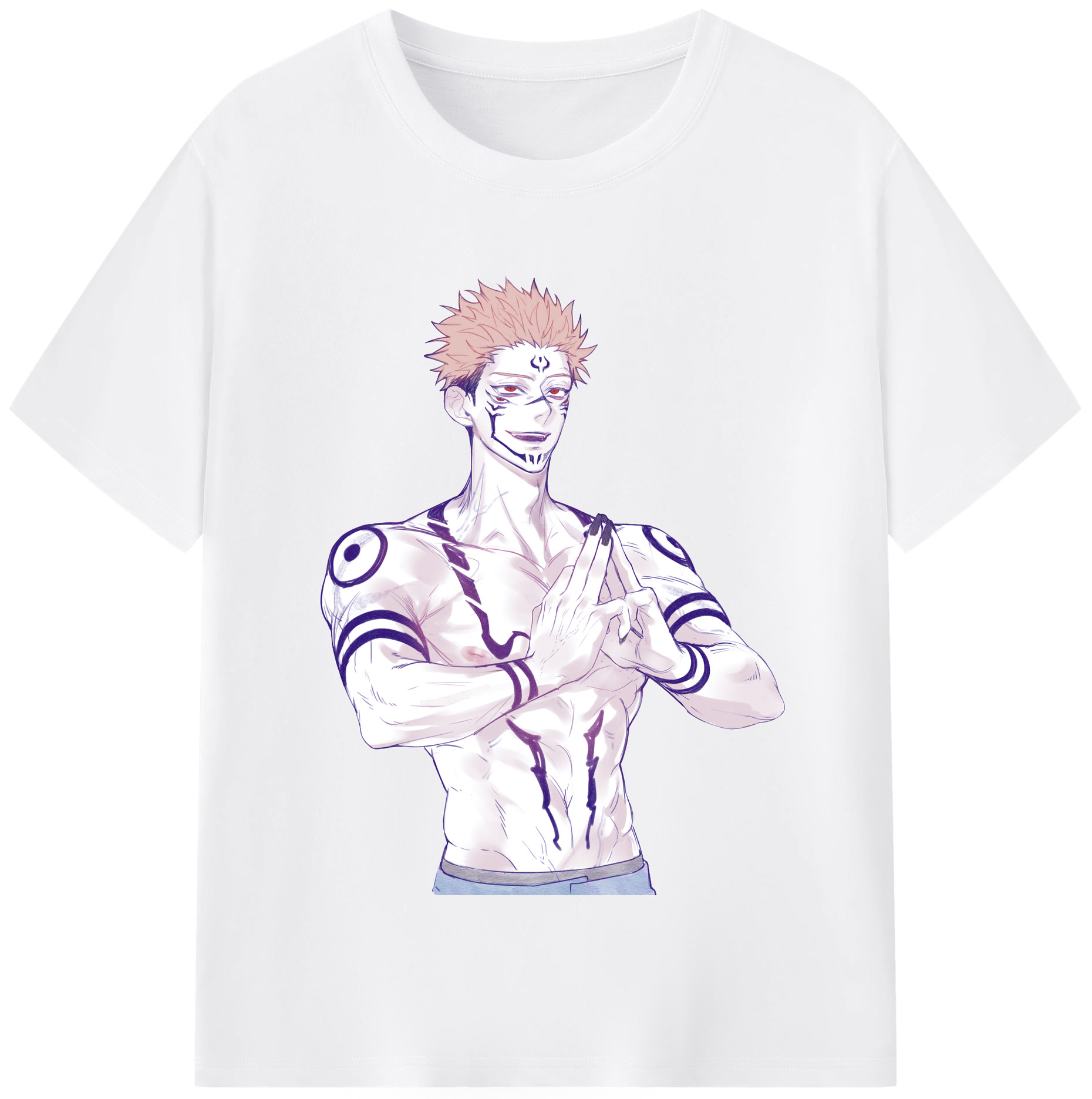 （画像用） 呪術廻戦 Jujutsu Kaisen 綿100％半袖Tシャツ（フロントプリント）