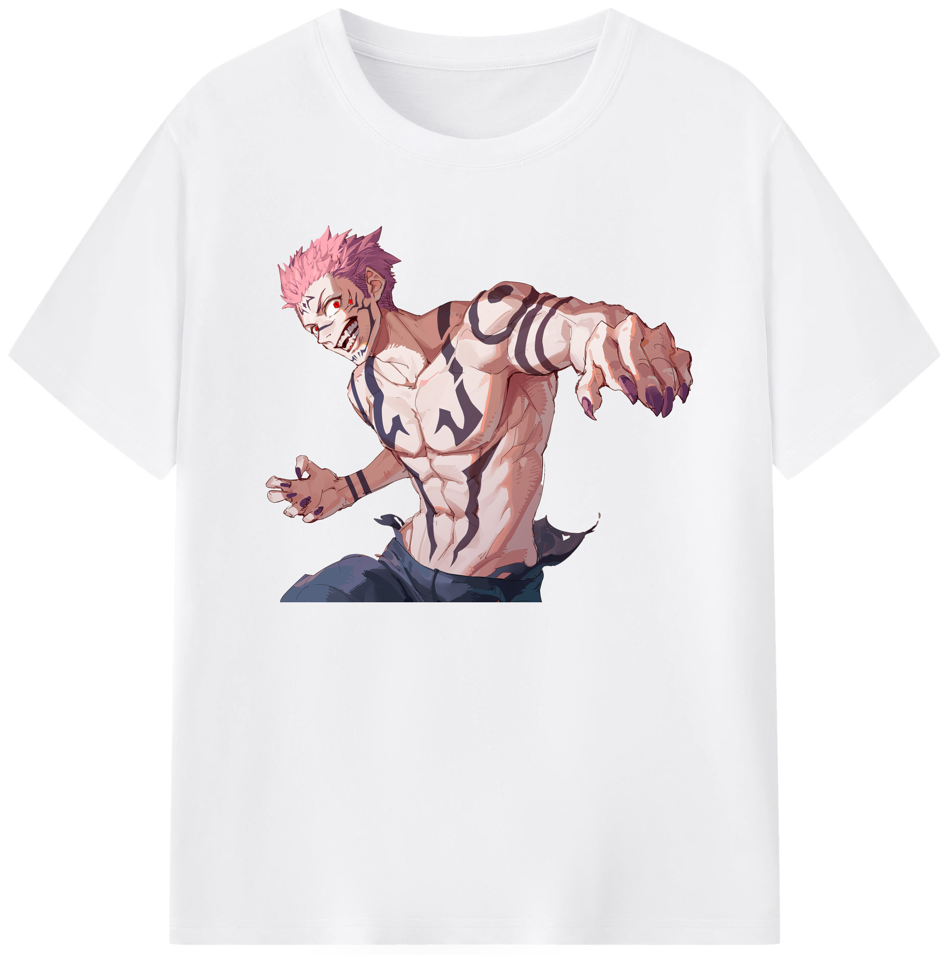 （画像用） 呪術廻戦 Jujutsu Kaisen 綿100％半袖Tシャツ（フロントプリント）