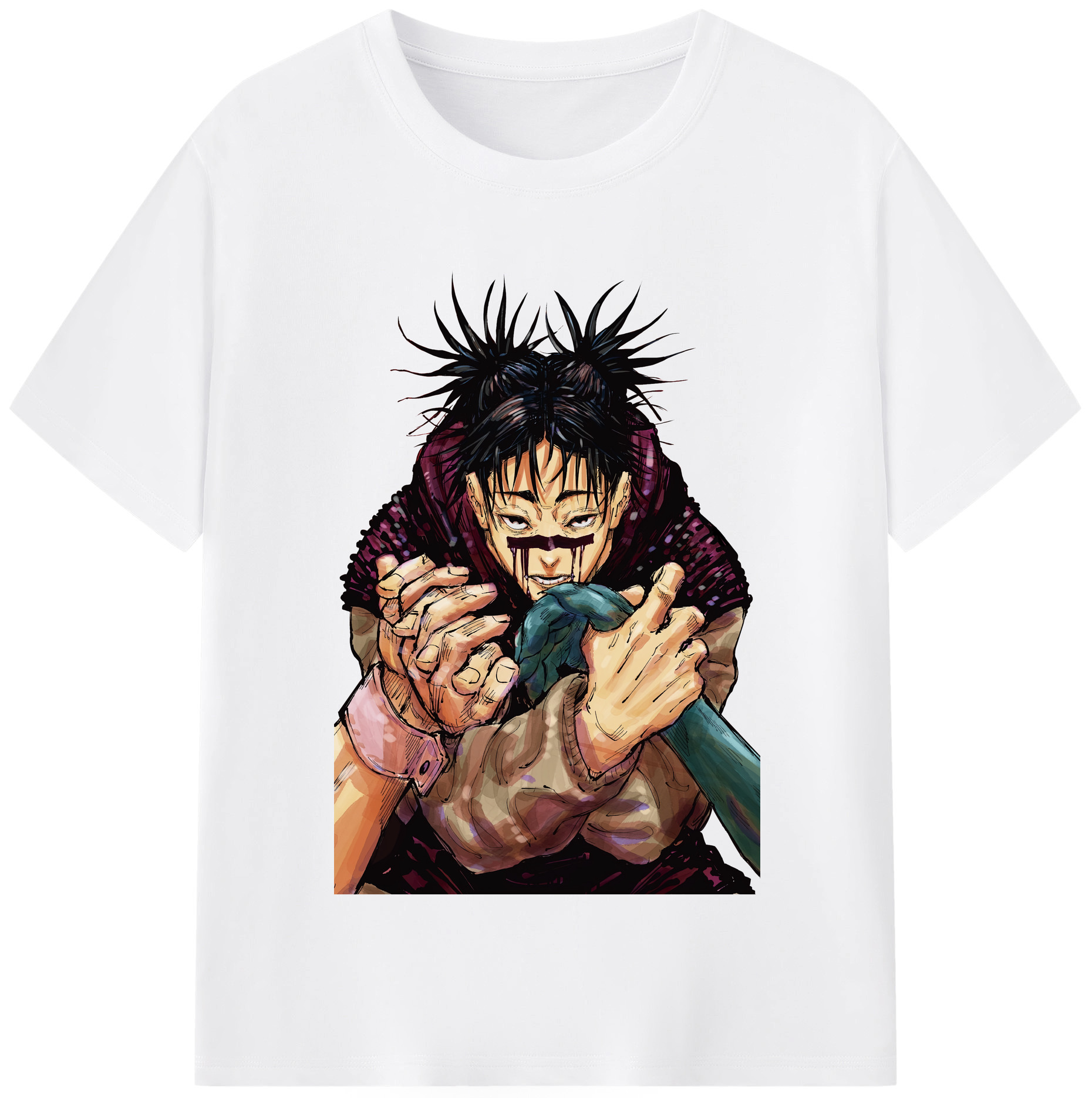 （画像用） 呪術廻戦 Jujutsu Kaisen 綿100％半袖Tシャツ（フロントプリント）