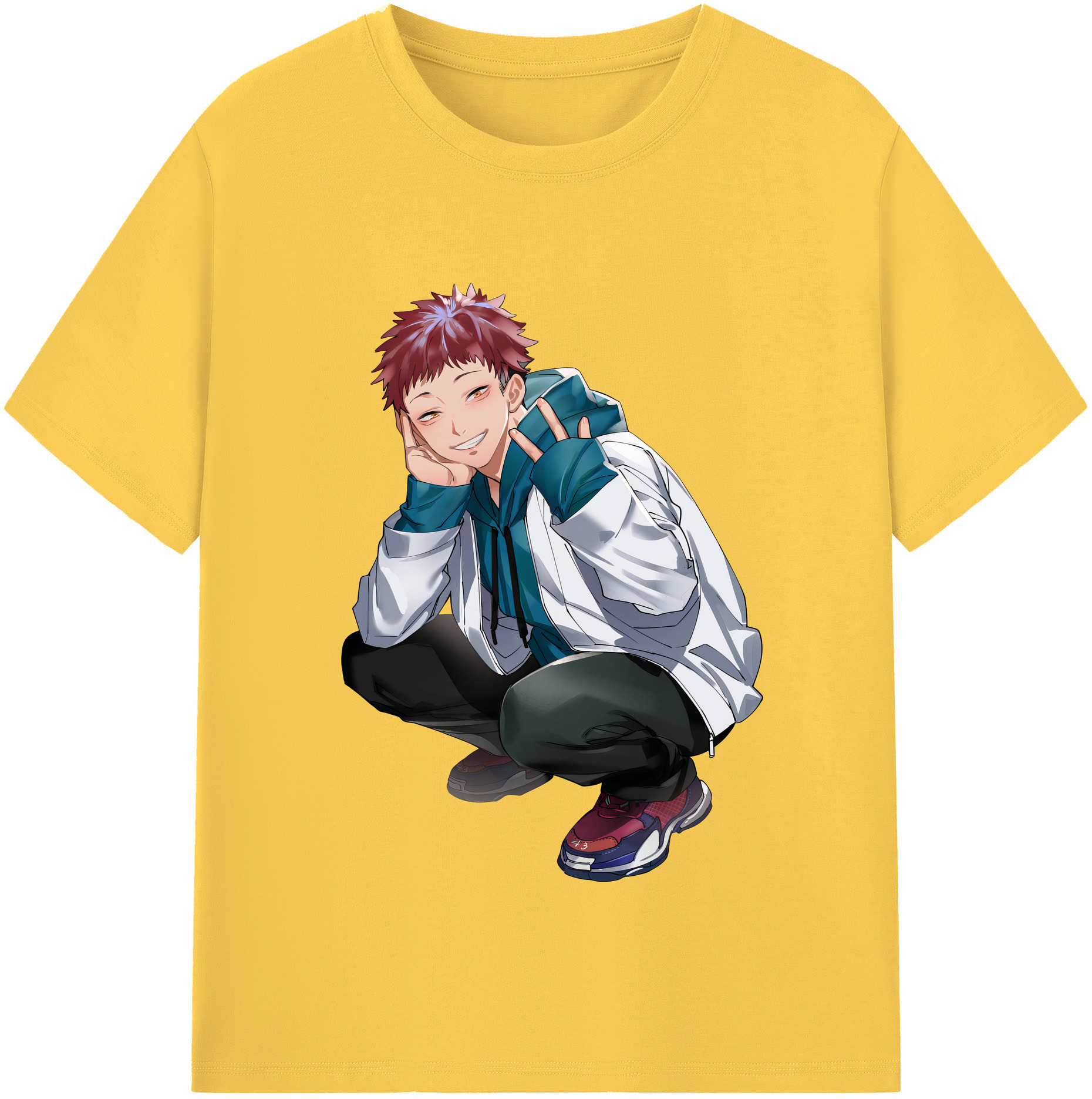 （画像用） 呪術廻戦 Jujutsu Kaisen 綿100％半袖Tシャツ（フロントプリント）