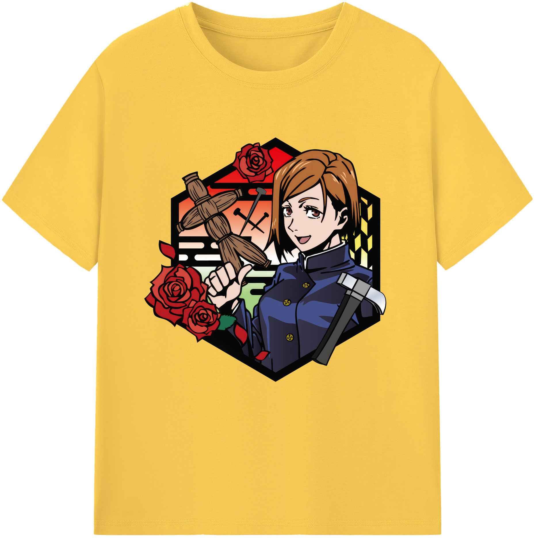 （画像用） 呪術廻戦 Jujutsu Kaisen 綿100％半袖Tシャツ（フロントプリント）
