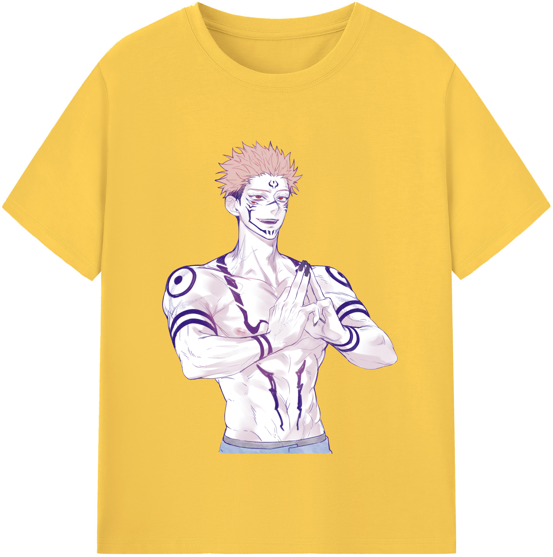 （画像用） 呪術廻戦 Jujutsu Kaisen 綿100％半袖Tシャツ（フロントプリント）