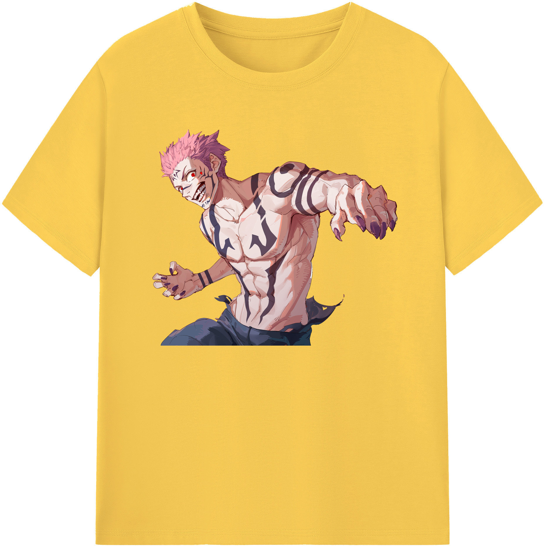 （画像用） 呪術廻戦 Jujutsu Kaisen 綿100％半袖Tシャツ（フロントプリント）