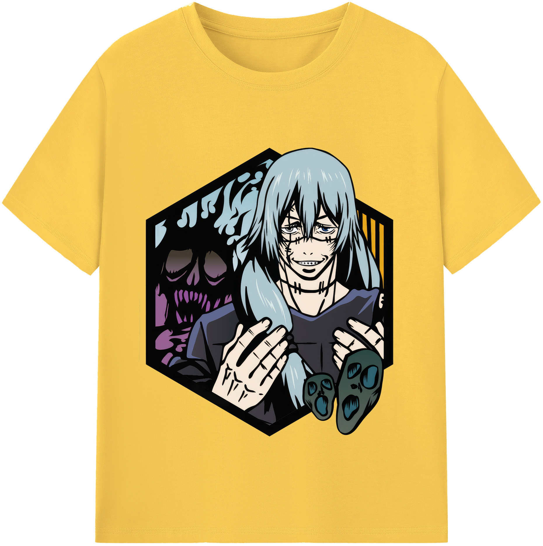 （画像用） 呪術廻戦 Jujutsu Kaisen 綿100％半袖Tシャツ（フロントプリント）