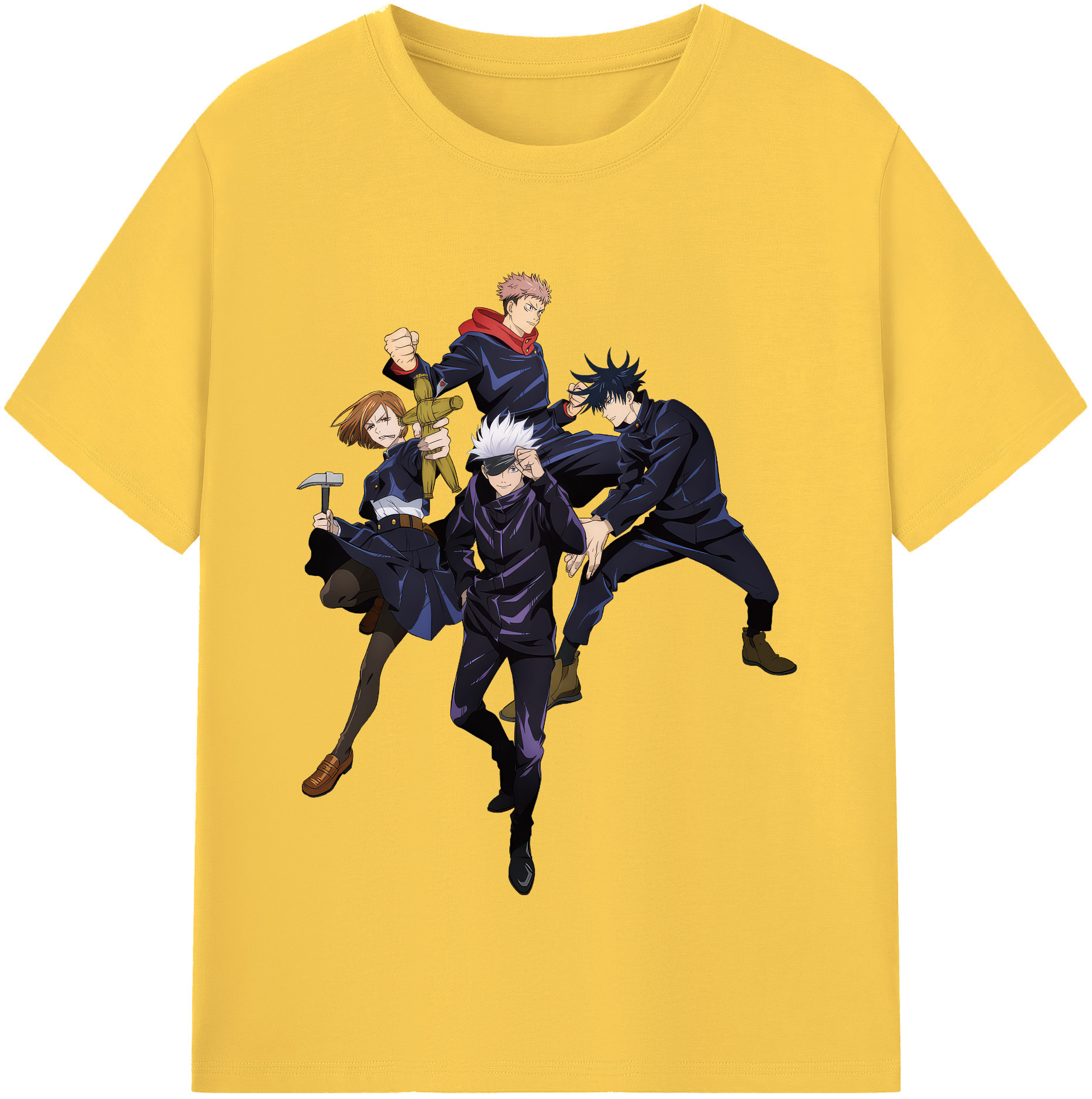 （画像用） 呪術廻戦 Jujutsu Kaisen 綿100％半袖Tシャツ（フロントプリント）