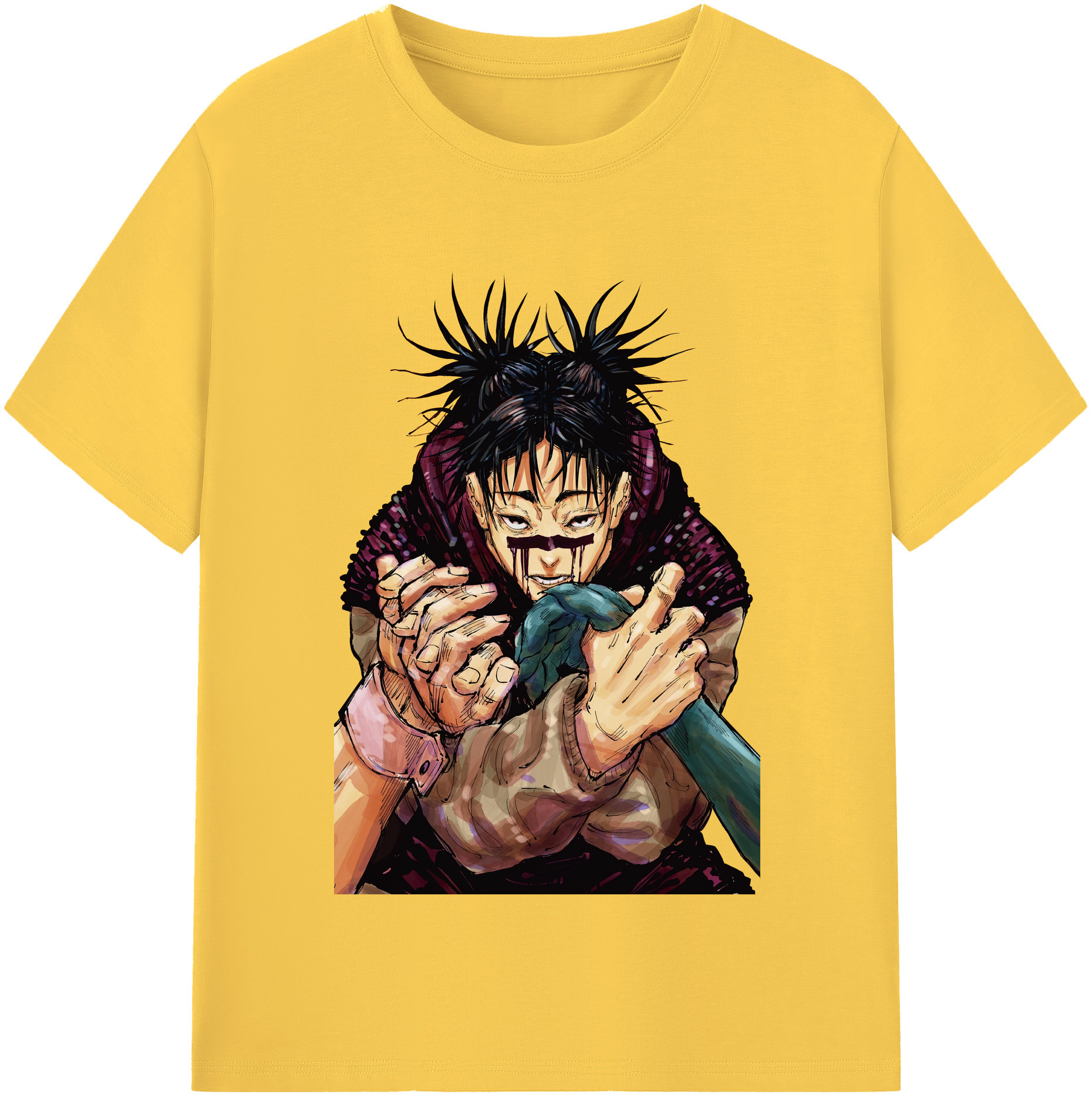 （画像用） 呪術廻戦 Jujutsu Kaisen 綿100％半袖Tシャツ（フロントプリント）