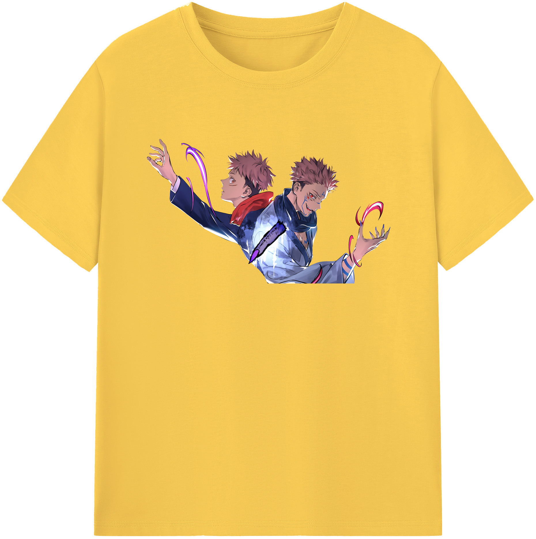 （画像用） 呪術廻戦 Jujutsu Kaisen 綿100％半袖Tシャツ（フロントプリント）
