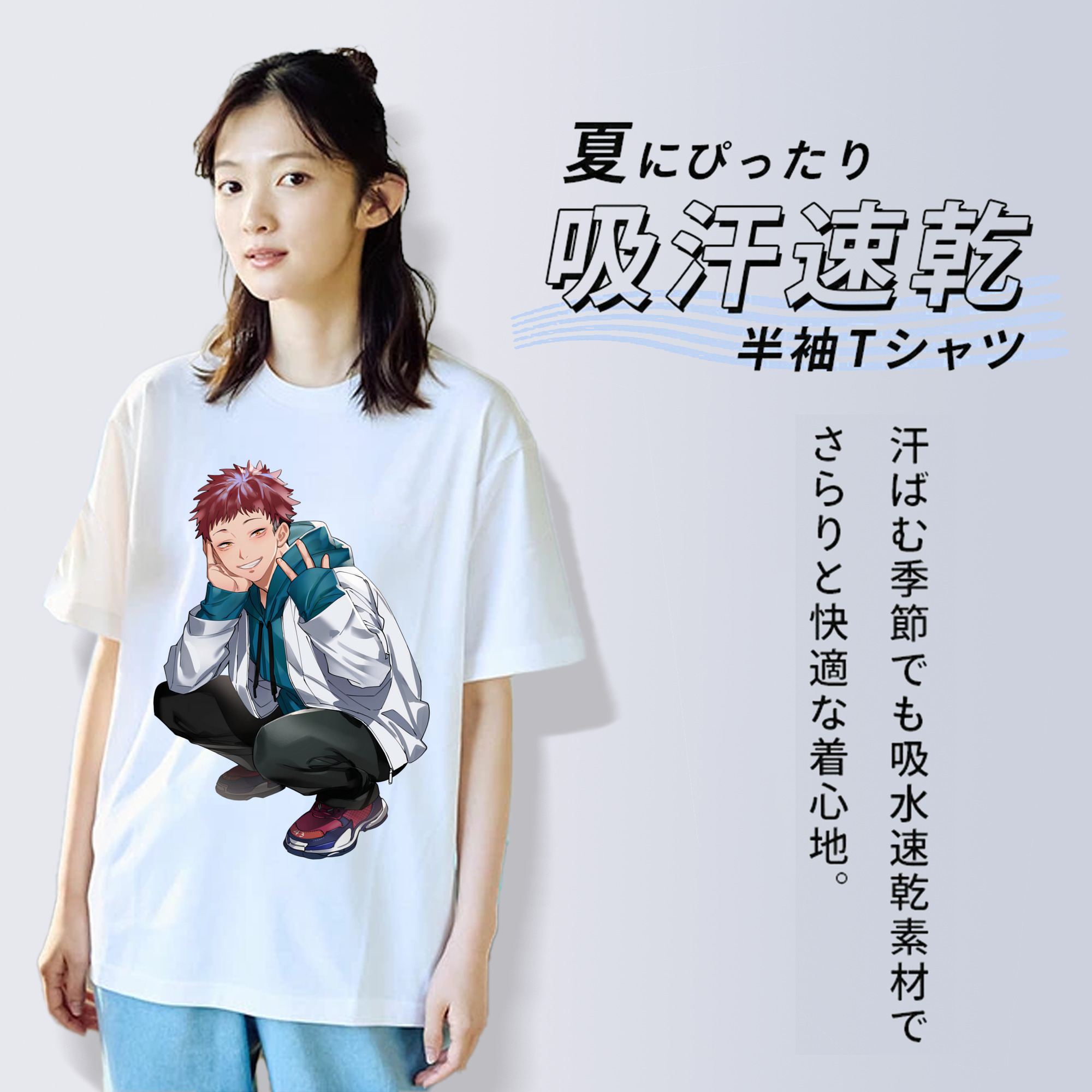 呪術廻戦 Jujutsu Kaisen 綿100％半袖Tシャツ（フロントプリント）