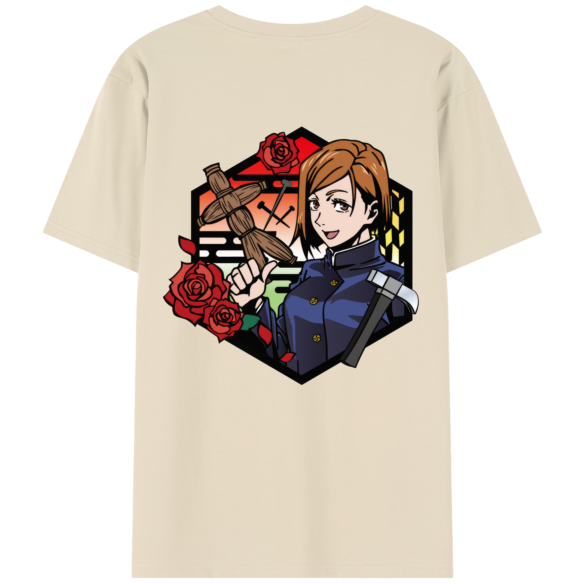 （画像用） 呪術廻戦 Jujutsu Kaisen 綿100％半袖Tシャツ（背面プリント）