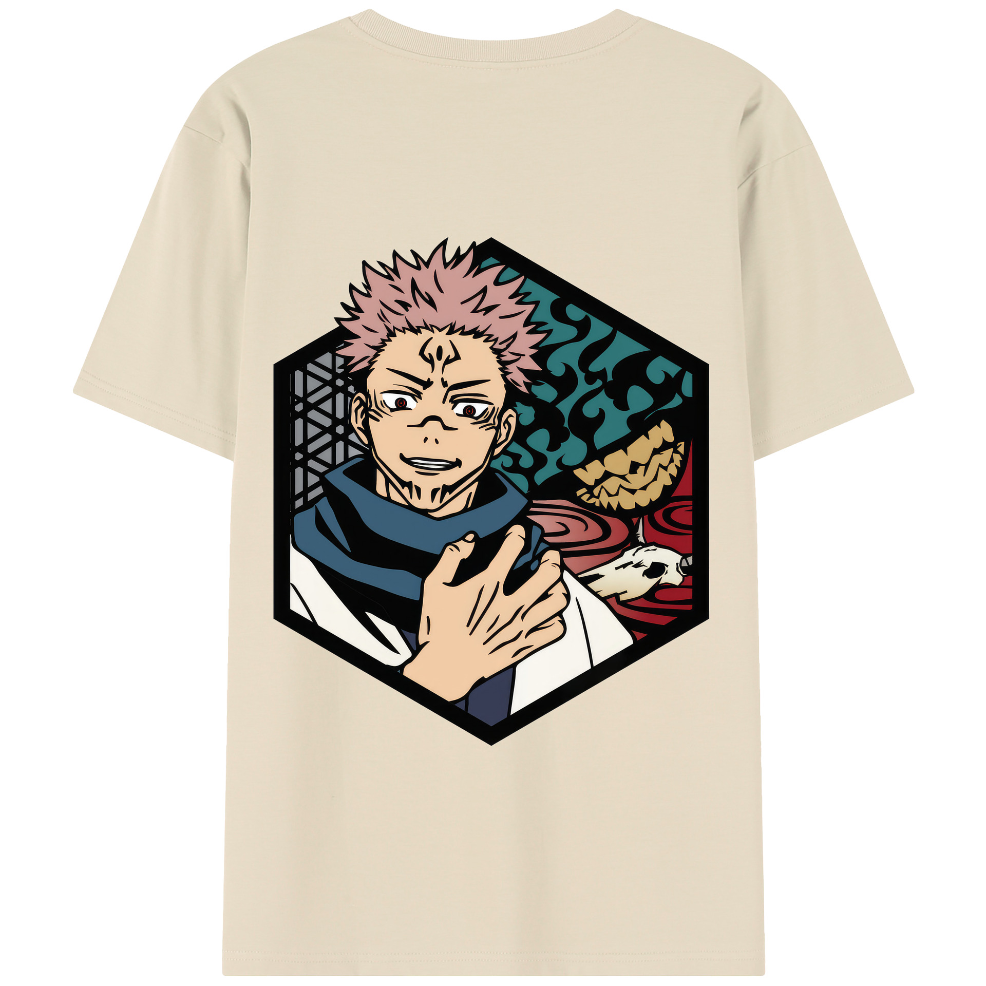 （画像用） 呪術廻戦 Jujutsu Kaisen 綿100％半袖Tシャツ（背面プリント）