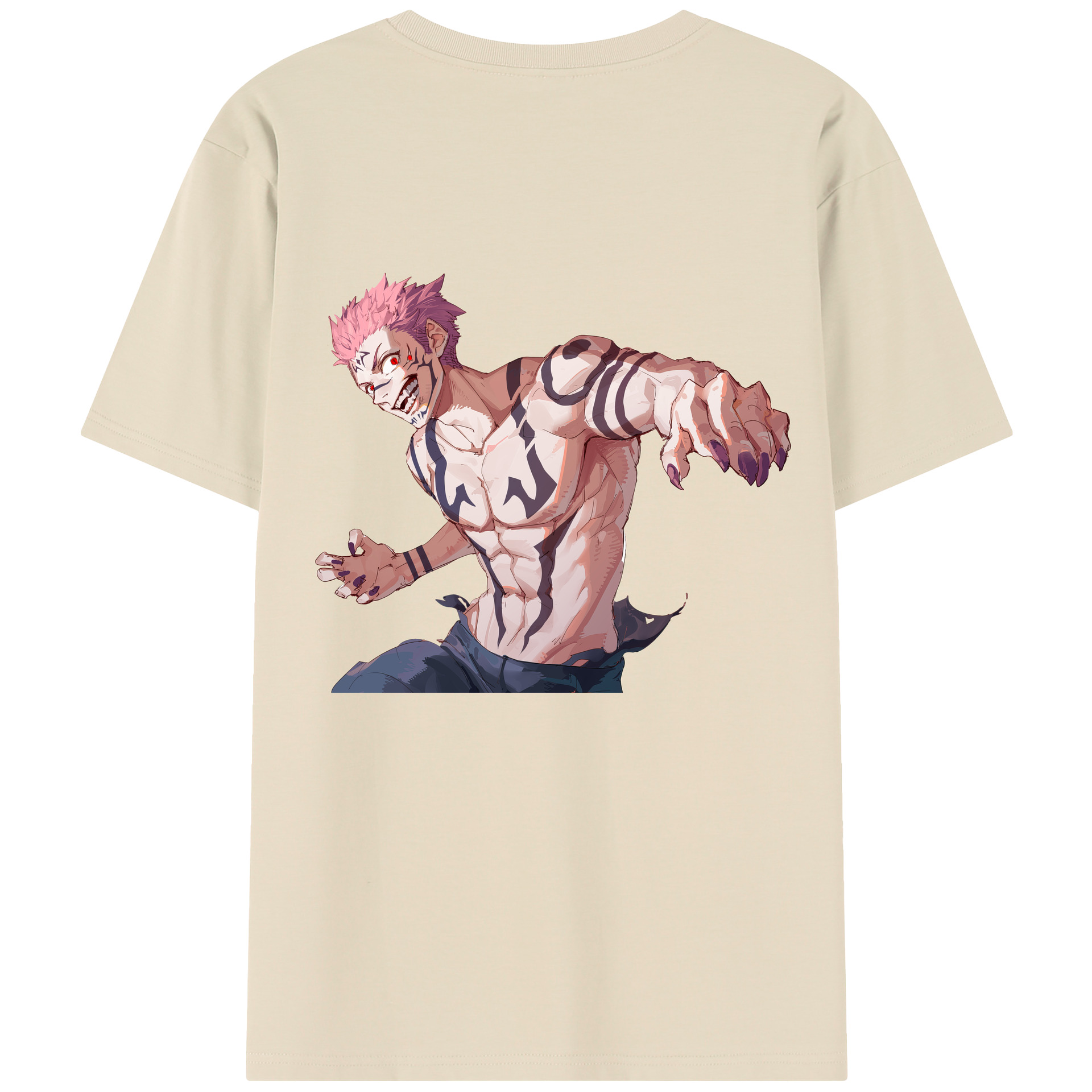 （画像用） 呪術廻戦 Jujutsu Kaisen 綿100％半袖Tシャツ（背面プリント）