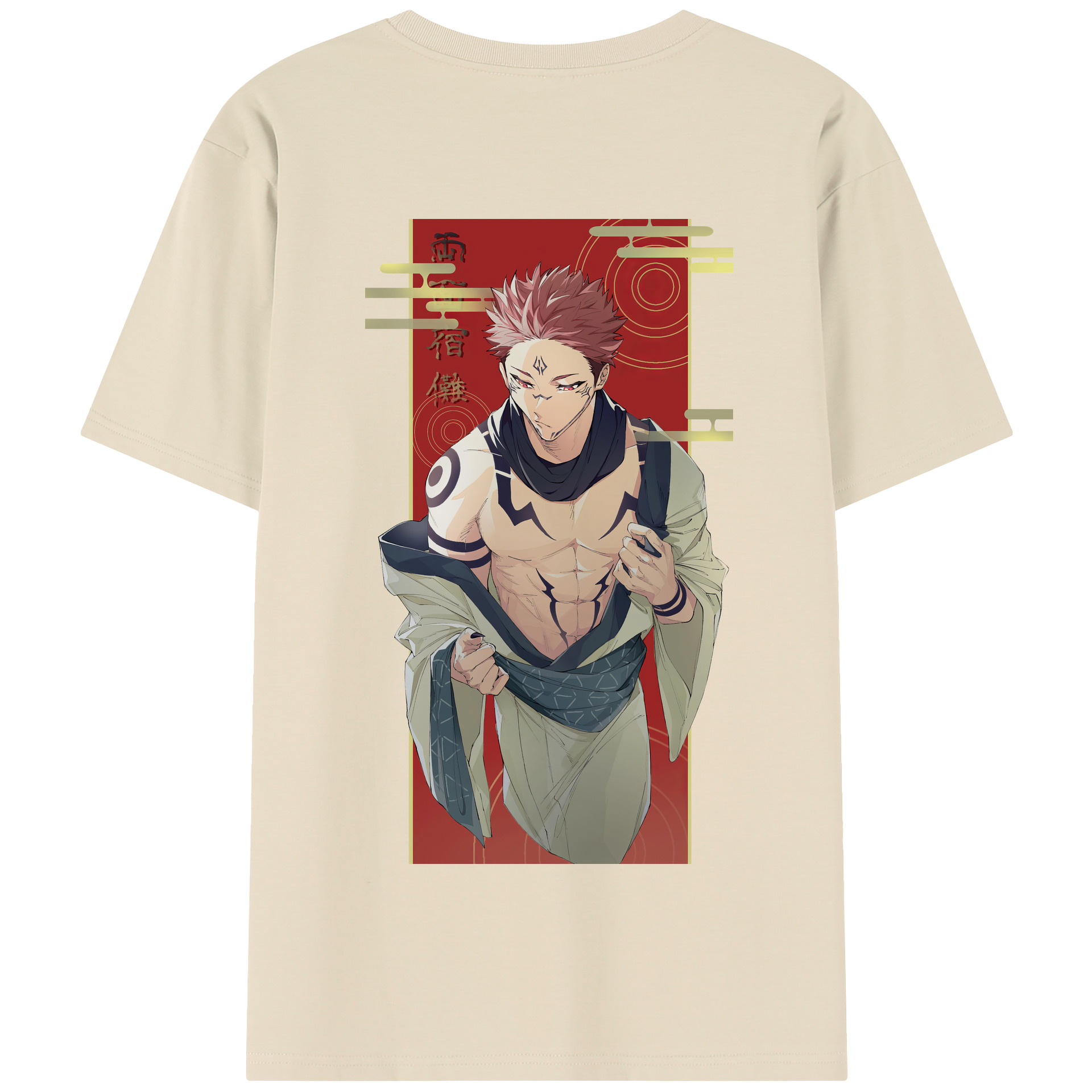 （画像用） 呪術廻戦 Jujutsu Kaisen 綿100％半袖Tシャツ（背面プリント）