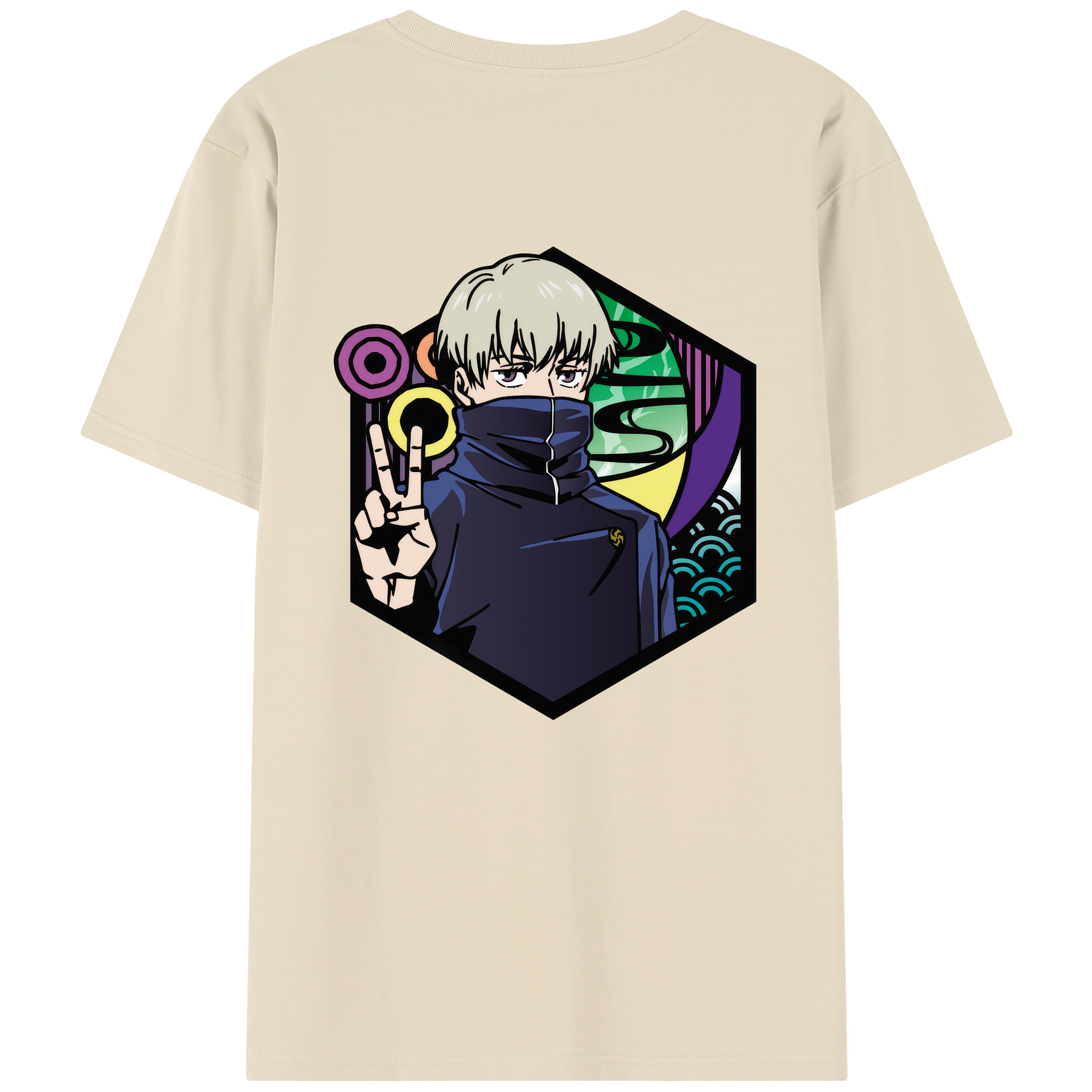 （画像用） 呪術廻戦 Jujutsu Kaisen 綿100％半袖Tシャツ（背面プリント）