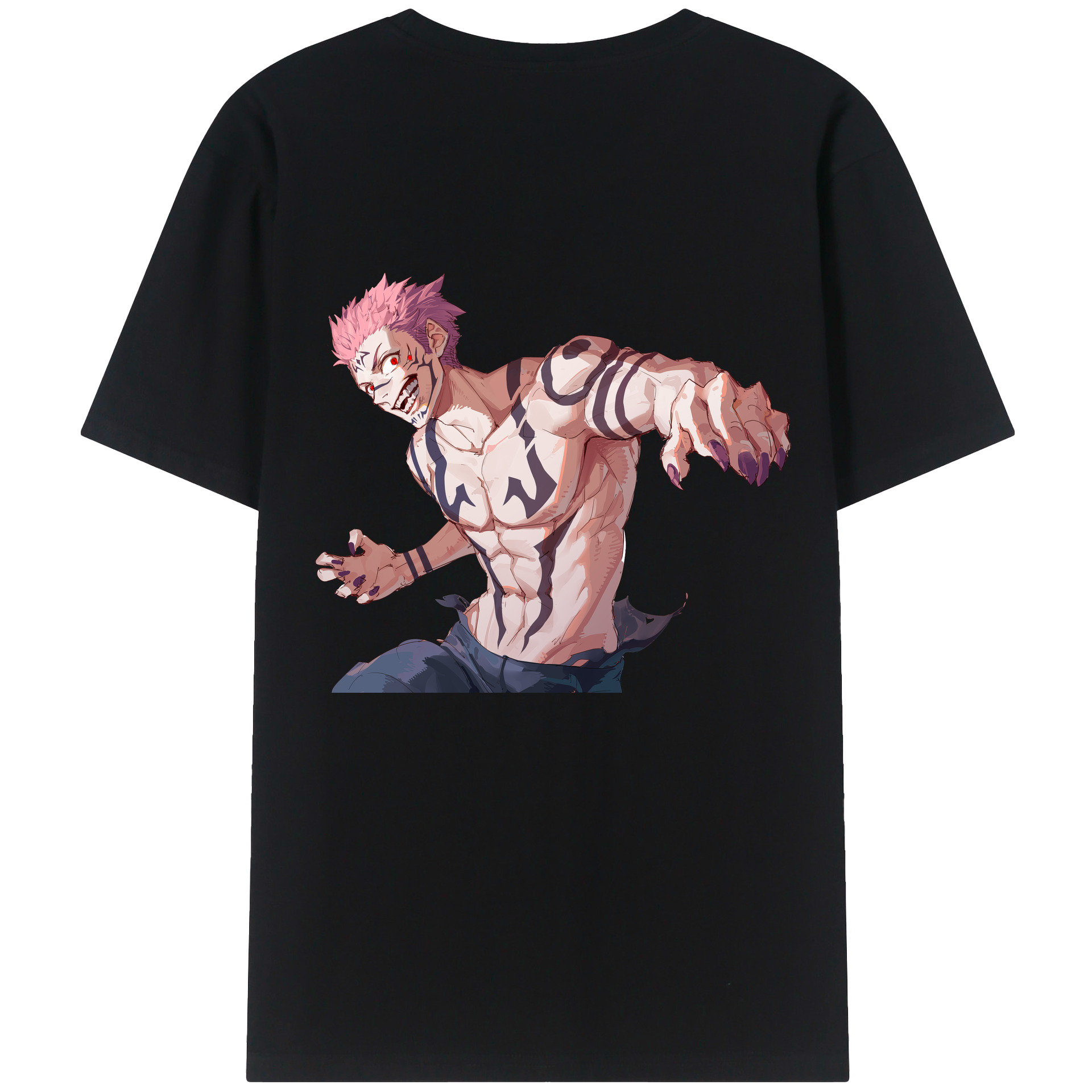 （画像用） 呪術廻戦 Jujutsu Kaisen 綿100％半袖Tシャツ（背面プリント）