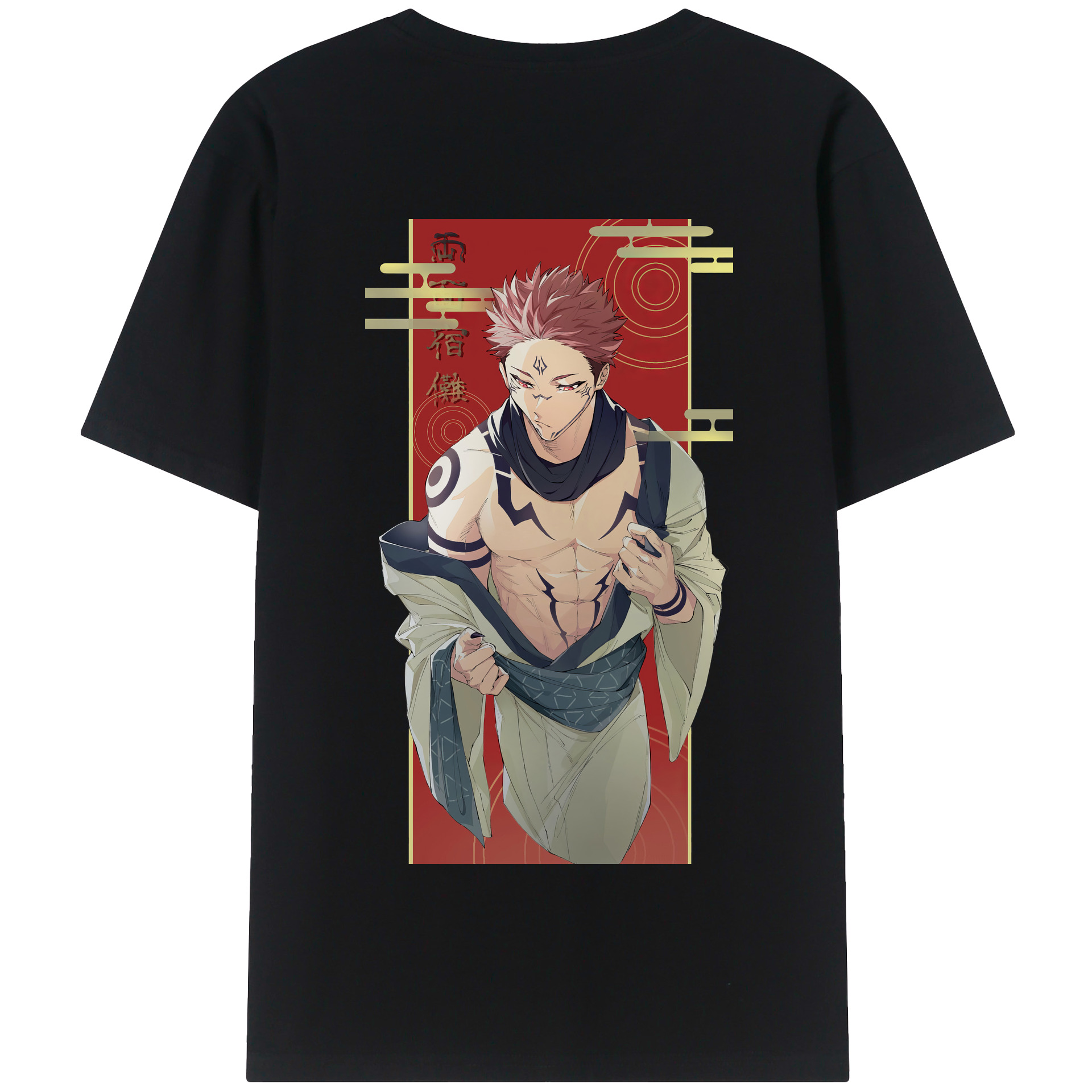 （画像用） 呪術廻戦 Jujutsu Kaisen 綿100％半袖Tシャツ（背面プリント）