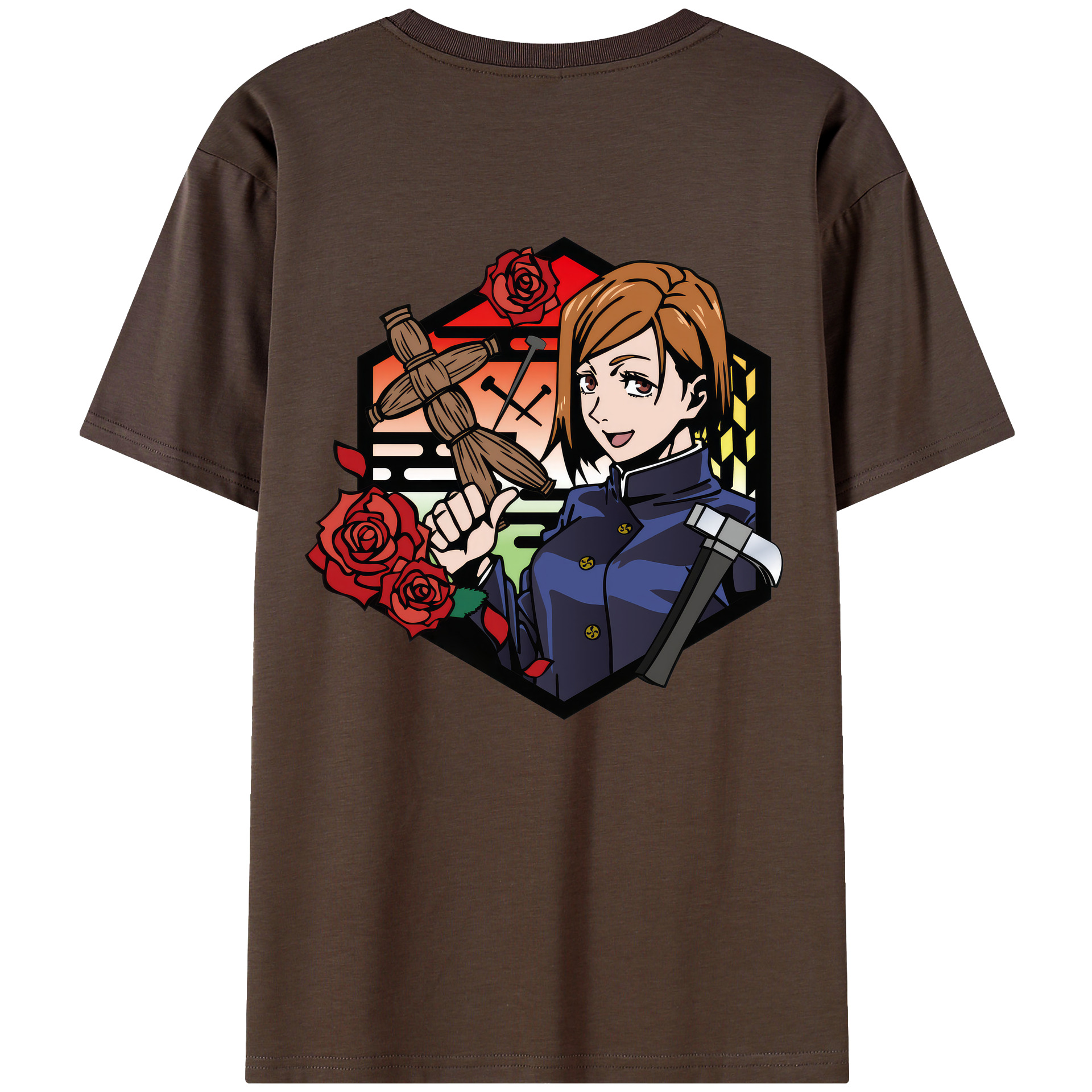 （画像用） 呪術廻戦 Jujutsu Kaisen 綿100％半袖Tシャツ（背面プリント）
