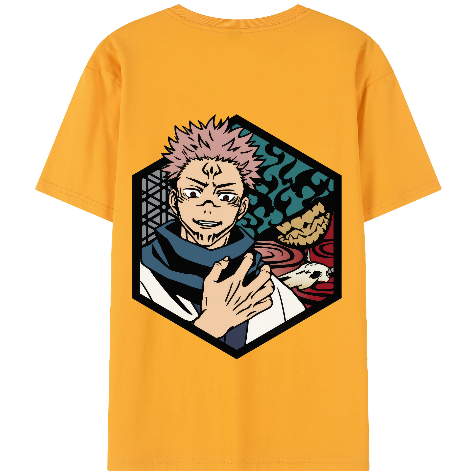 （画像用） 呪術廻戦 Jujutsu Kaisen 綿100％半袖Tシャツ（背面プリント）