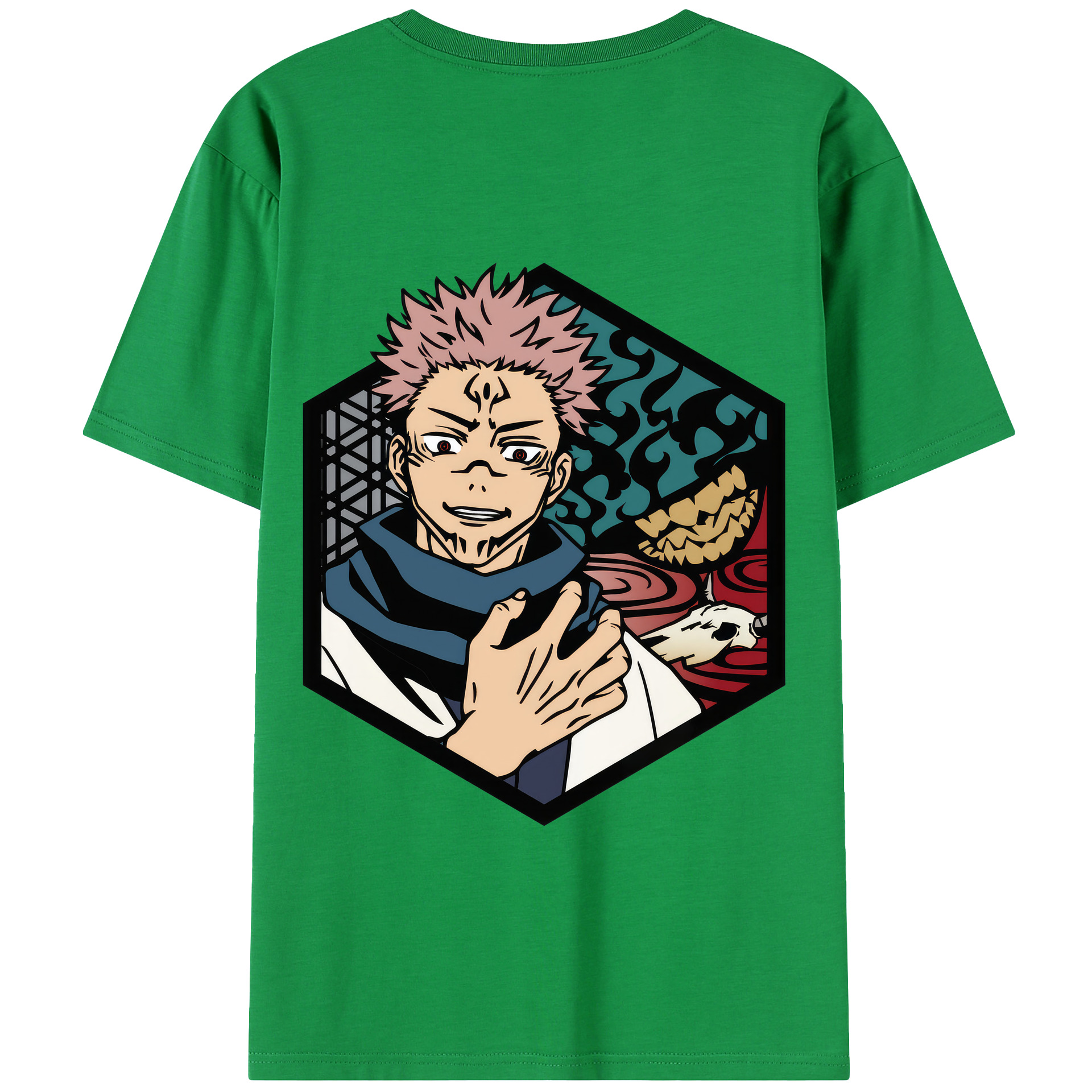 （画像用） 呪術廻戦 Jujutsu Kaisen 綿100％半袖Tシャツ（背面プリント）
