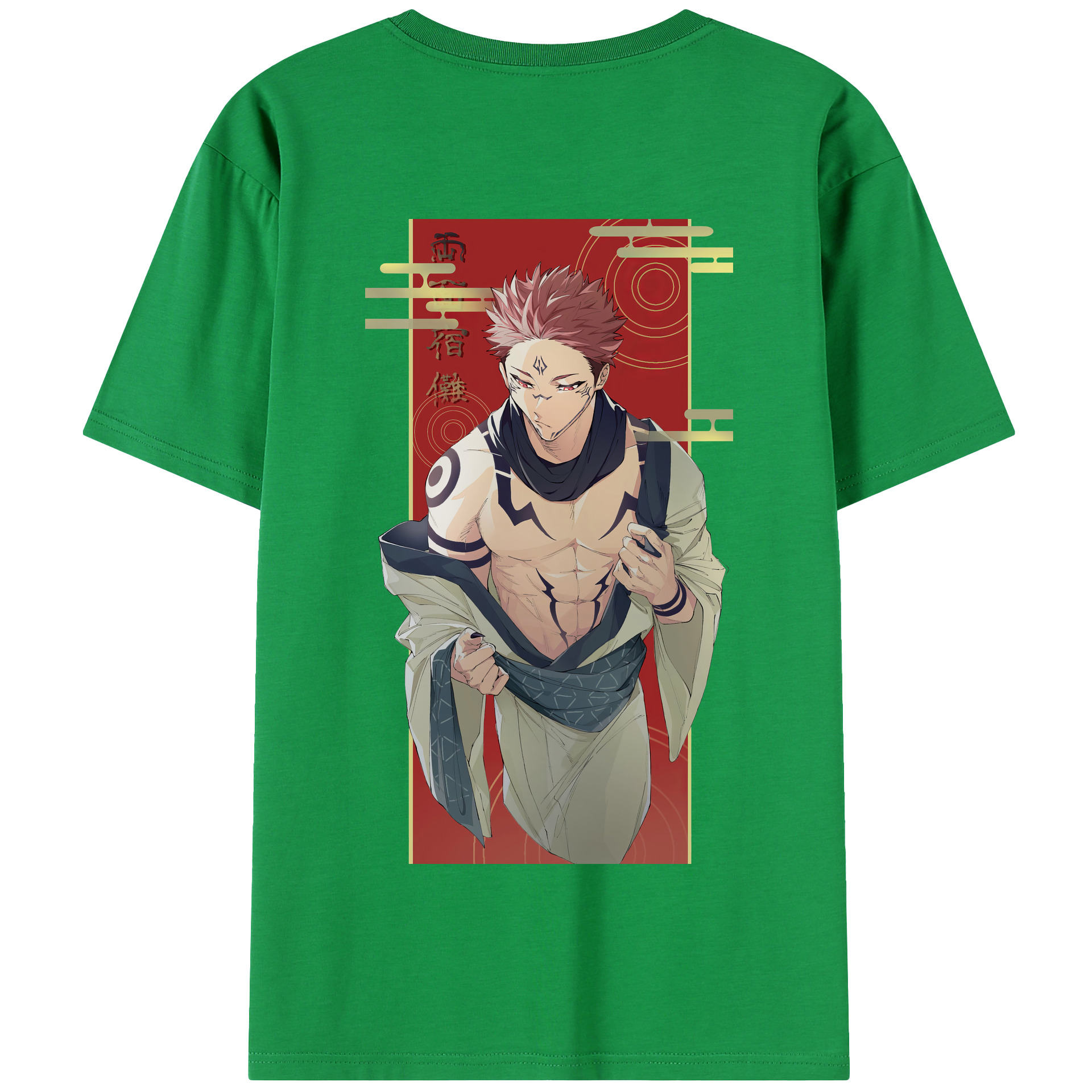 （画像用） 呪術廻戦 Jujutsu Kaisen 綿100％半袖Tシャツ（背面プリント）