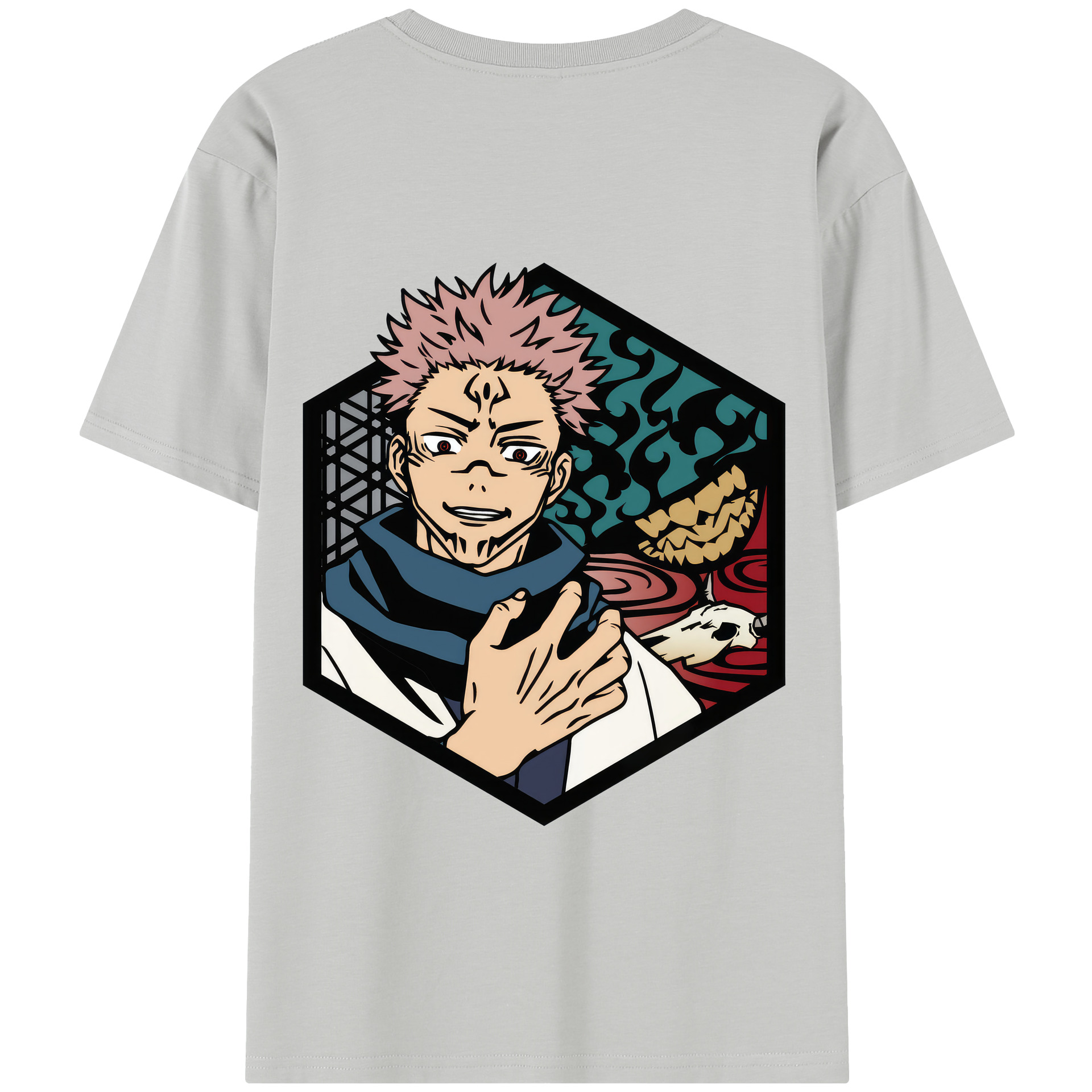 （画像用） 呪術廻戦 Jujutsu Kaisen 綿100％半袖Tシャツ（背面プリント）