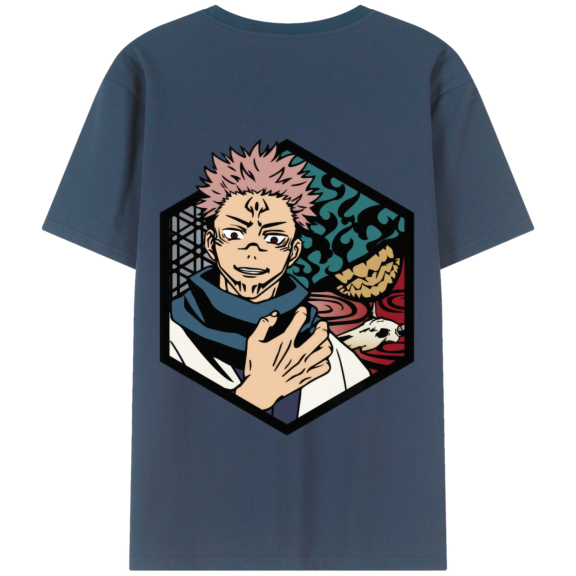 （画像用） 呪術廻戦 Jujutsu Kaisen 綿100％半袖Tシャツ（背面プリント）